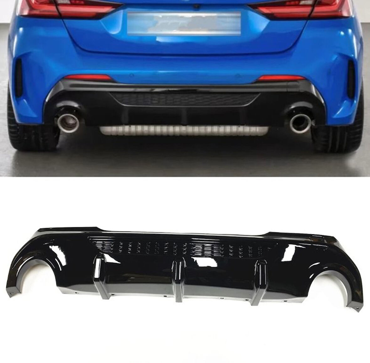 Bmw F40 1 Serisi İçin 1.35 Görünüm Difüzör (PARLAK SİYAH)