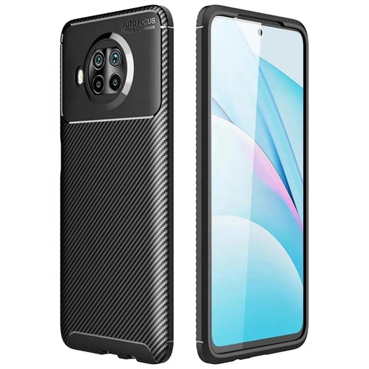 Gpack Xiaomi Mİ 10T Lite Kılıf Negro Karbon Dizayn Silikon