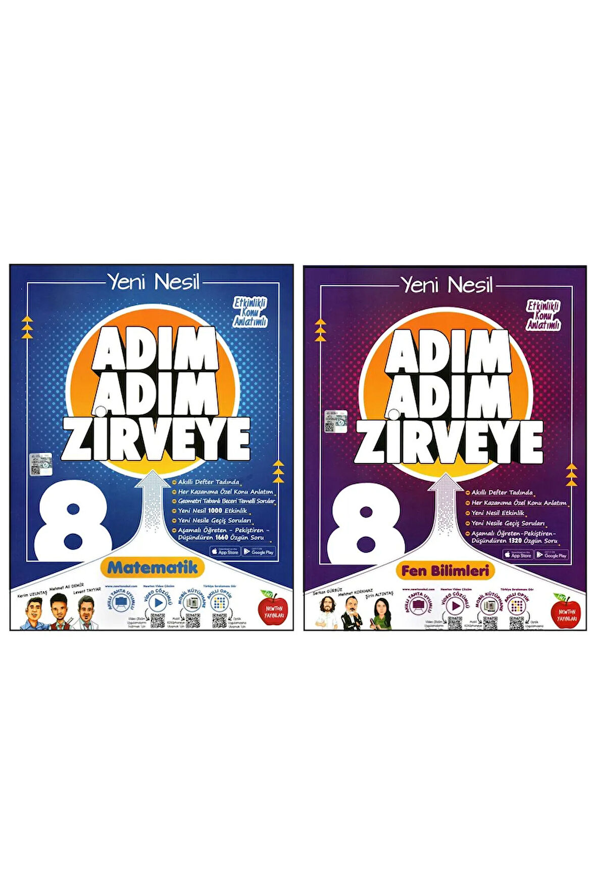 Newton 8. Sınıf Lgs Matematik Fen Adım Adım Zirveye Soru Bankası 2 Kitap