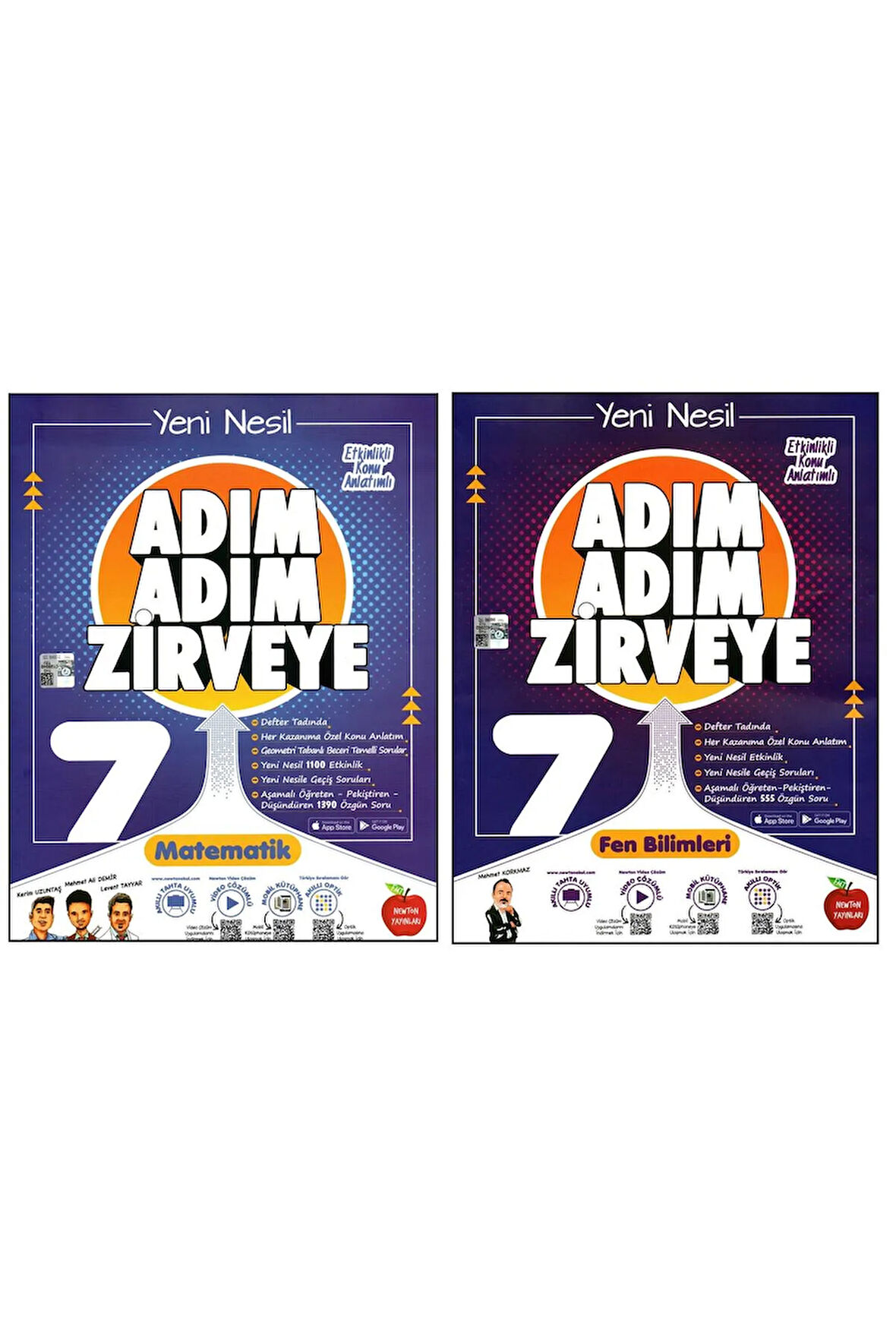 Newton 7. Sınıf Matematik Fen Bilimleri Adım Adım Zirveye Soru Bankası 2 Kitap