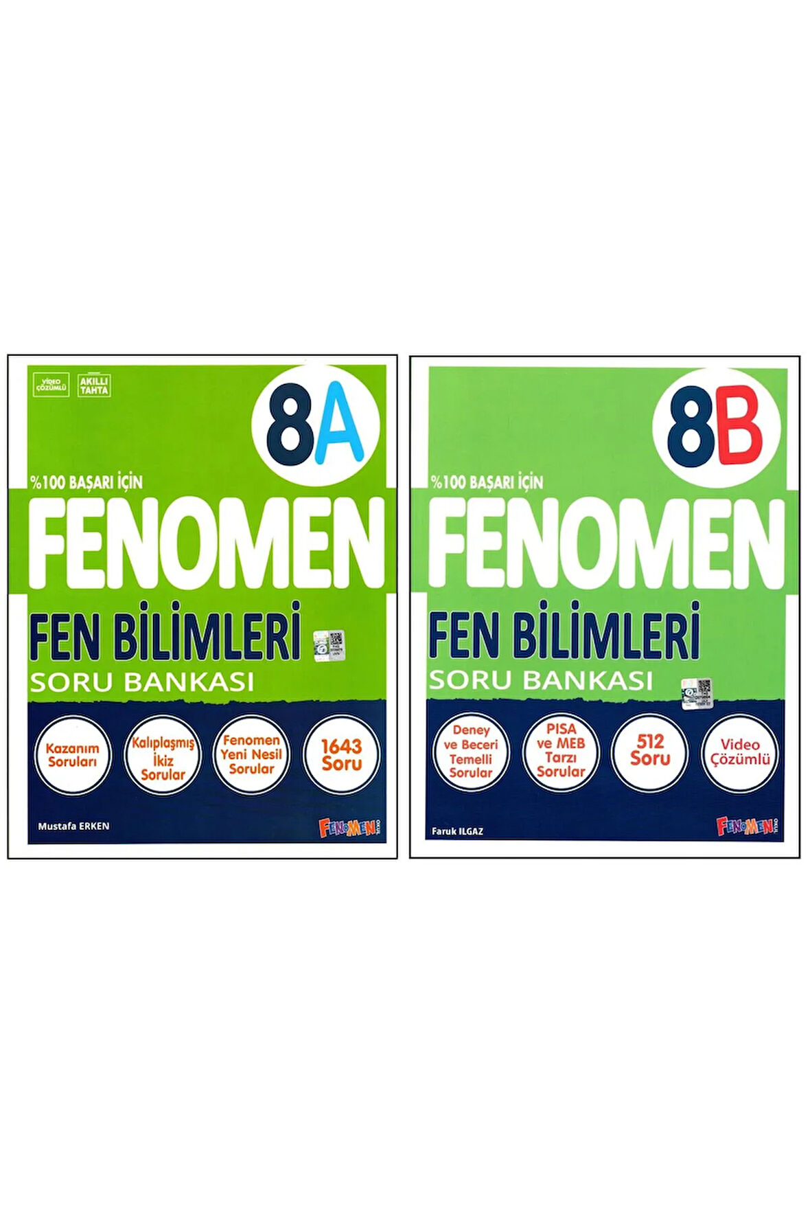 Fenomen 8. Sınıf Lgs Fen Bilimleri (A) (B) Soru Bankası 2 Kitap