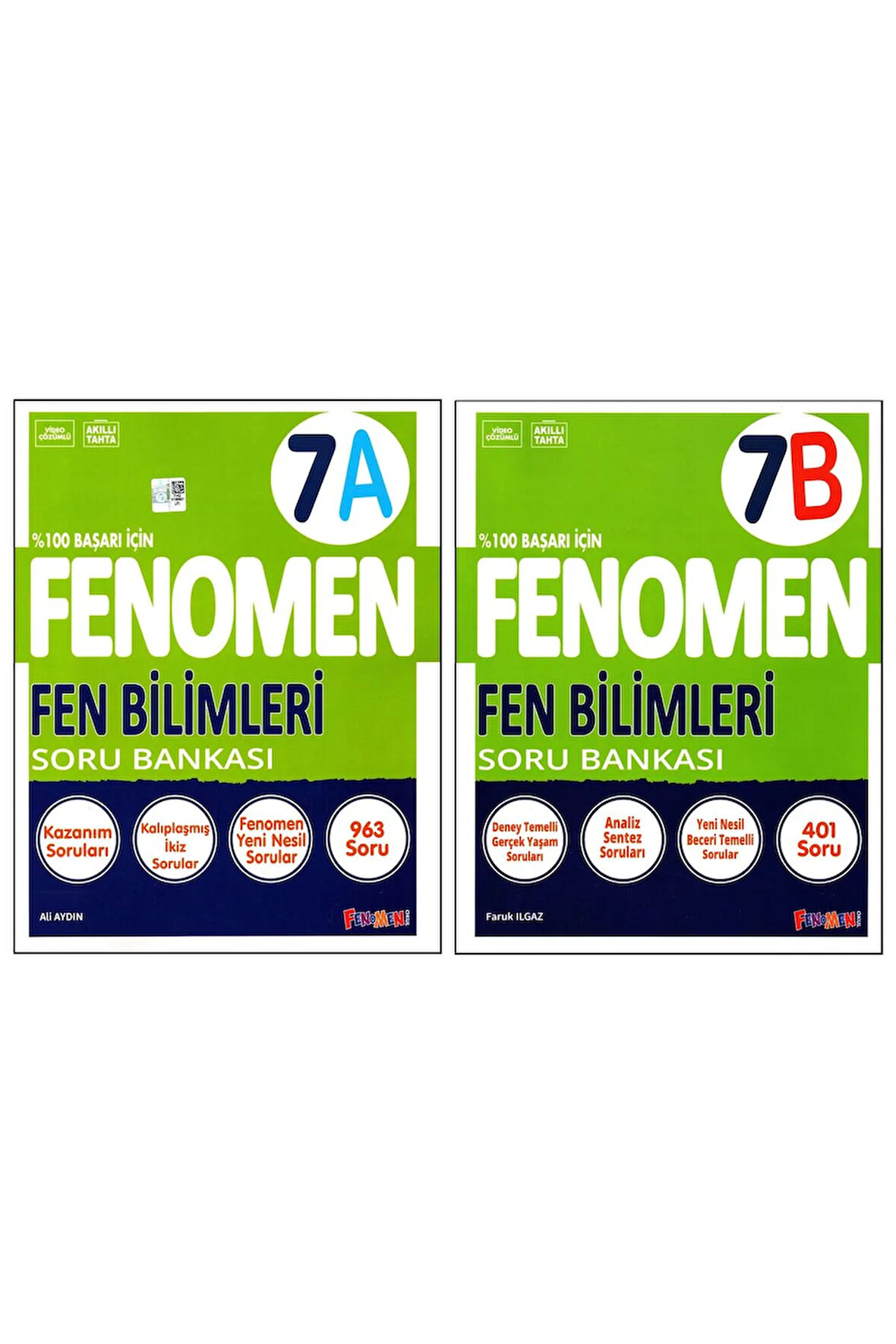 Fenomen 7. Sınıf Fen Bilimleri (A) (B) Soru Bankası 2 Kitap