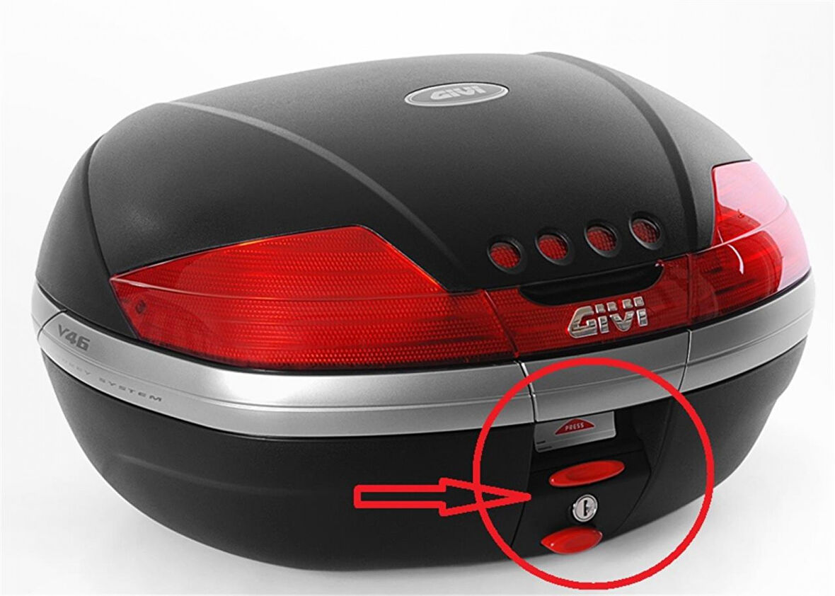 Gıvı Z641nm2 Çanta Kilit Mekanizması Kırmızı Anahtarlı V46-v35