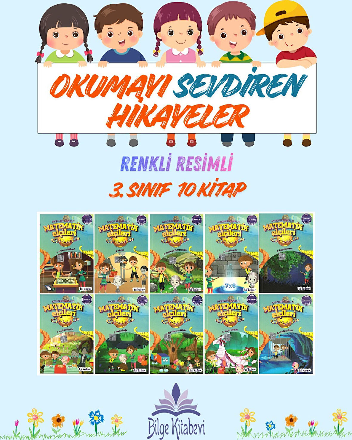 3.Sınıf Okumayı Sevdiren Renkli Resimli Hikayeler 18 - 10 Kitap