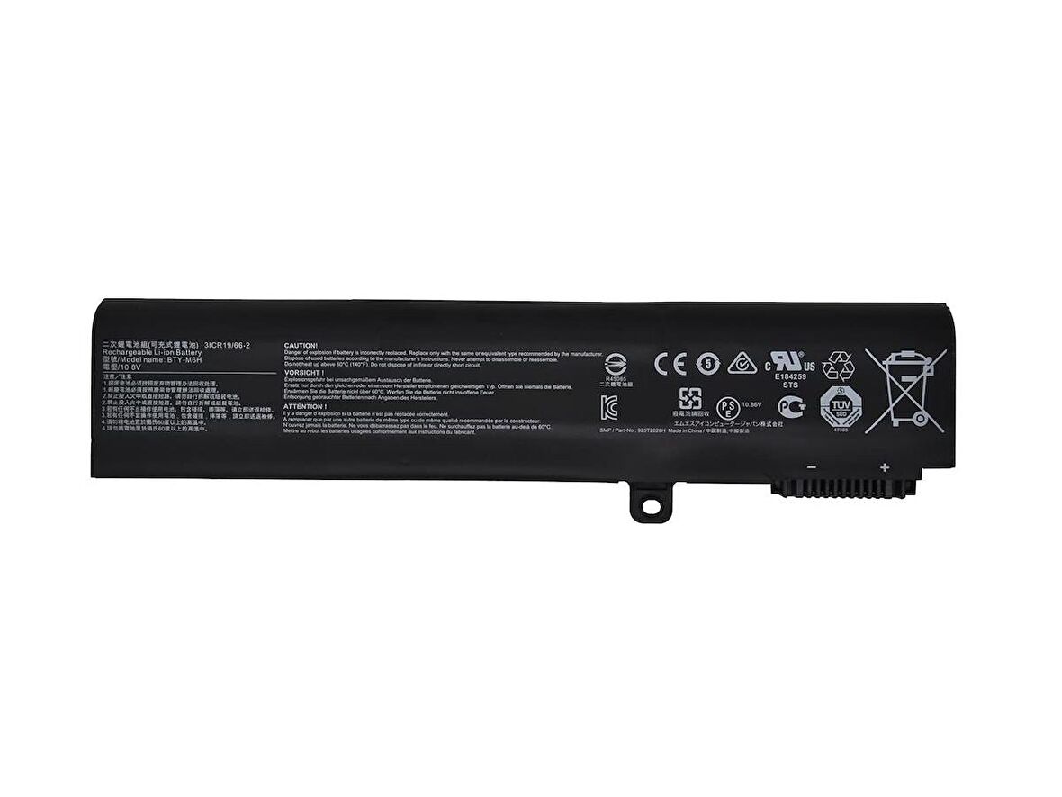 MSI GE62 GE72 BTY-M6H Batarya Pil 4400mAh