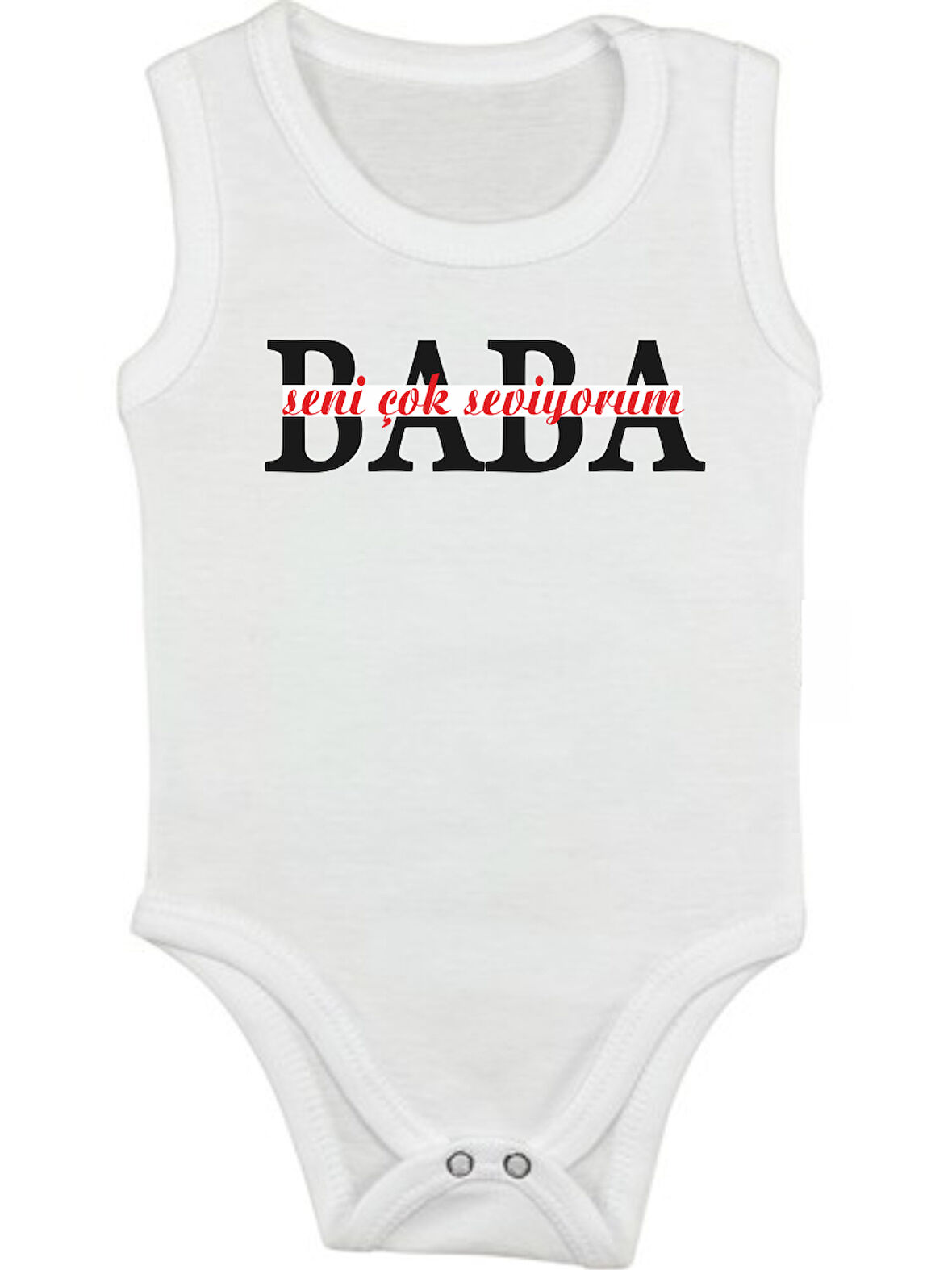 Organik %100 Pamuk Baba Askılı  Bebek Çıtçıtlı Body Badi Zıbın Tulum ZBN051