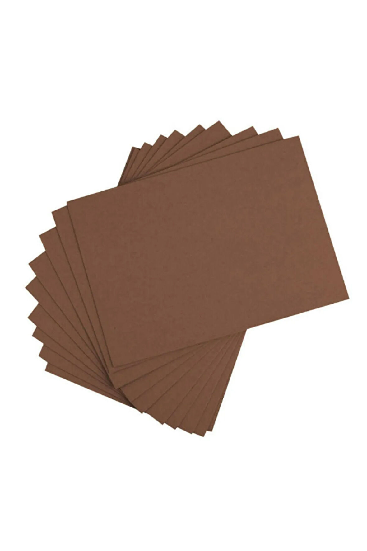 ( 18 Adet ) Kahverengi Renkli Mukavva 35x50 cm  Sert Renkli Karton 1.0mm Okul Öncesi Anasınıfı Kreş