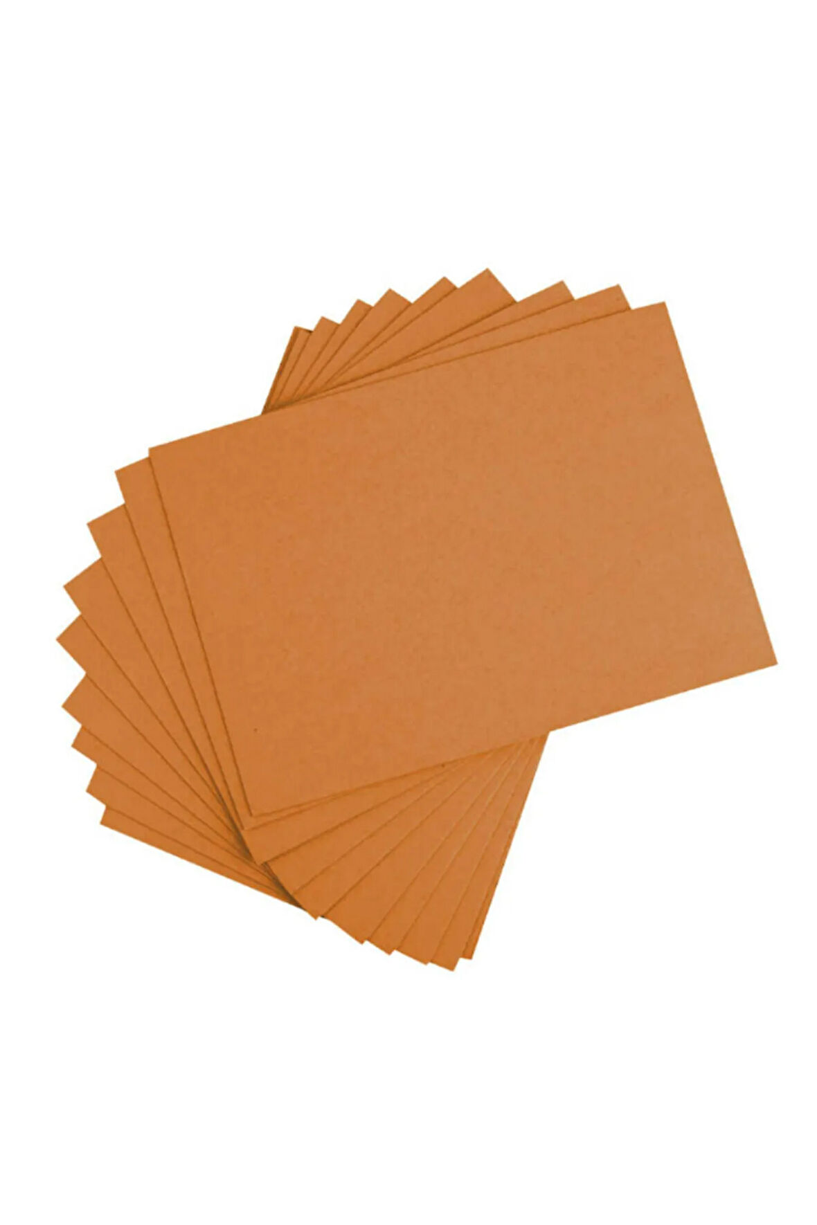 ( 18 Adet ) Turuncu Renkli Mukavva 35x50 cm  Sert Renkli Karton 1.0mm Okul Öncesi Anasınıfı Kreş
