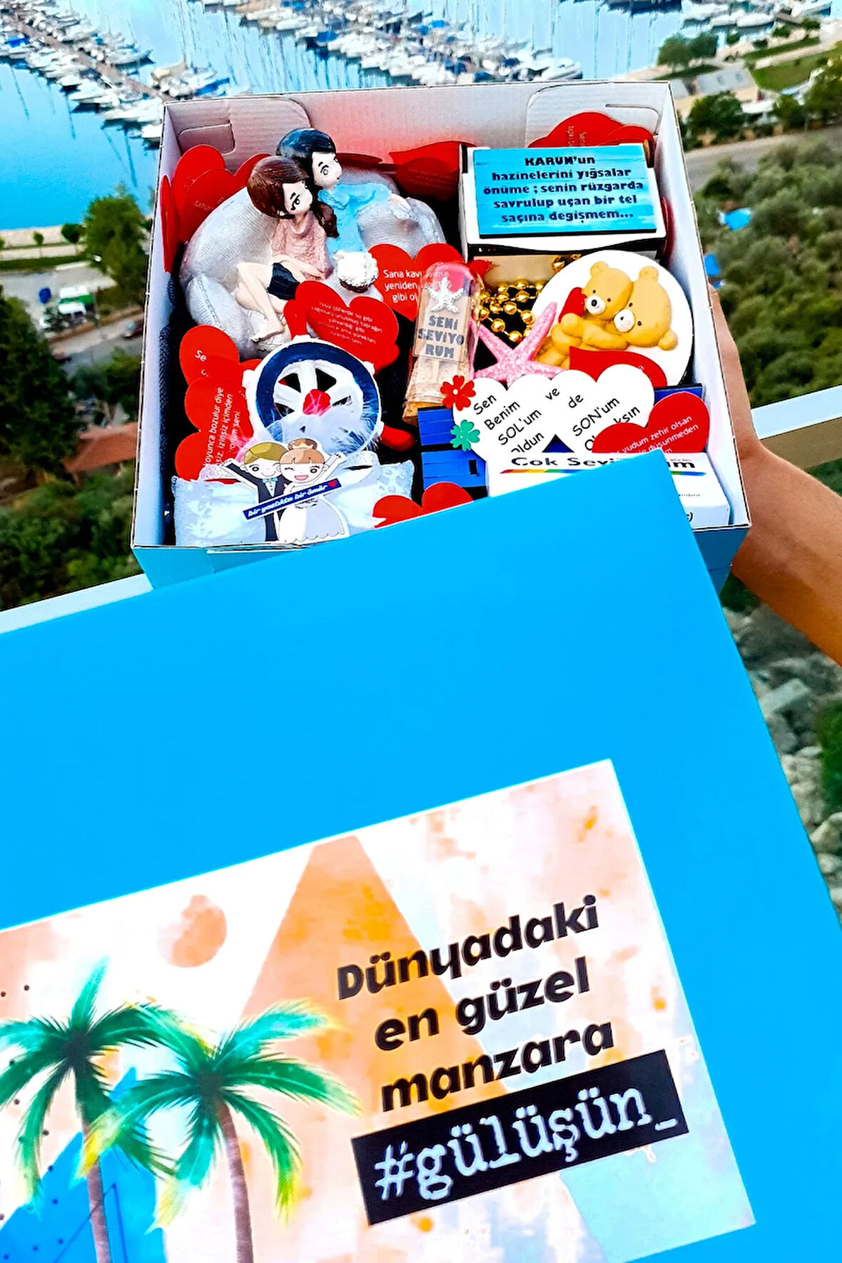 Yaz Hediyesi Sürpriz Amaçlı Hediye Konsepti Sevgiliye Yaz Temalı Hediye Sevgiliye 2blu2man5