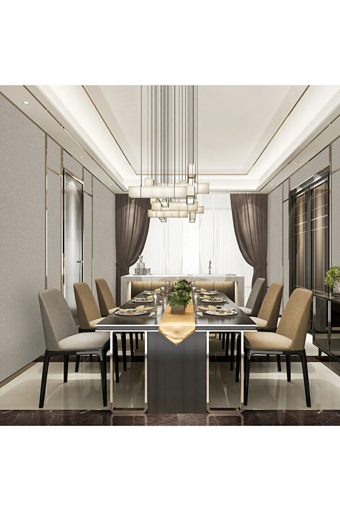 Klasik Duvar Kağıdı, Gri, Beta 1112-4, 16,50 M²