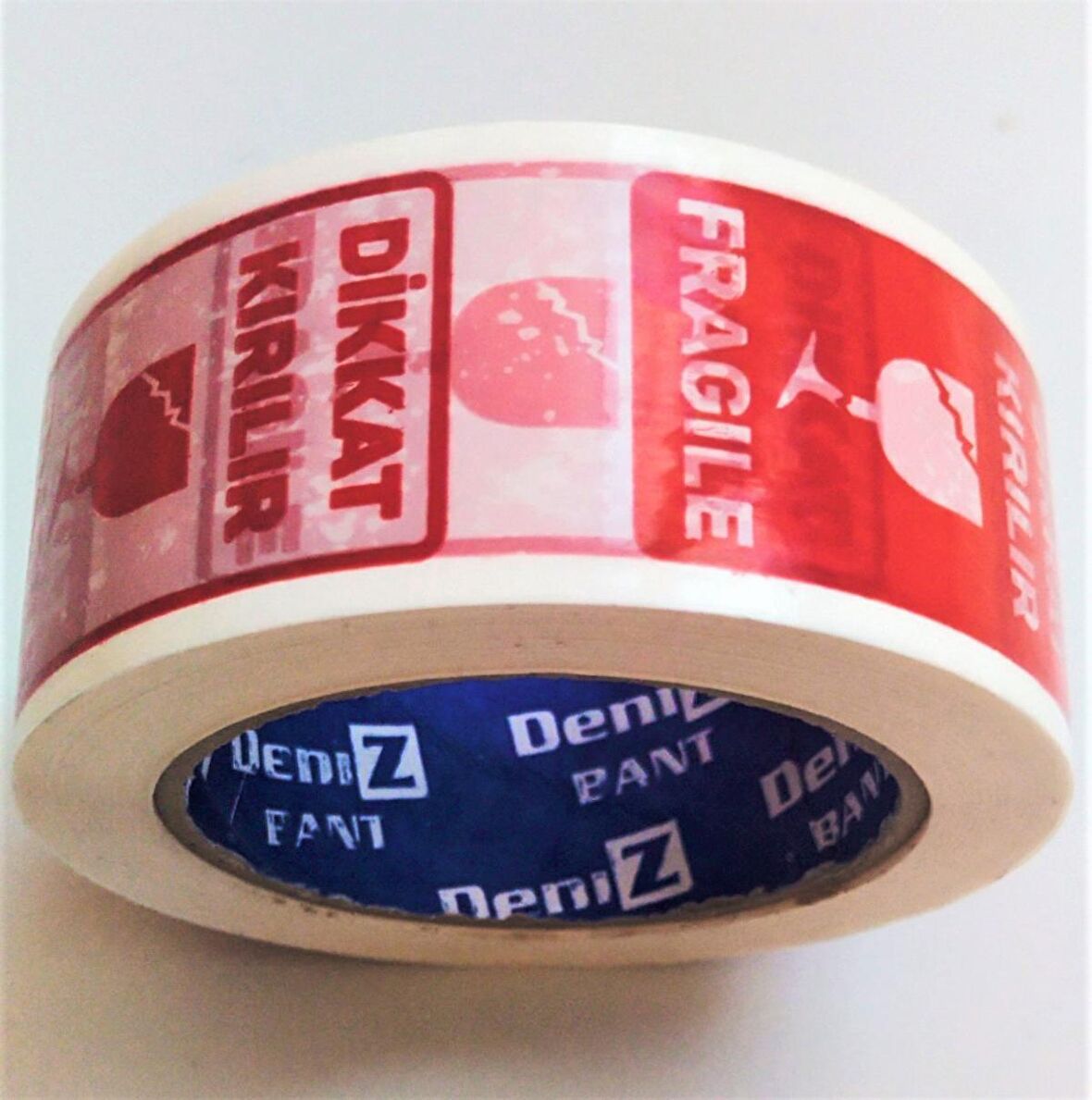 Deniz Bant Dikkat Kırılır Fragile Baskılı Koli Bandı 45mm X 100mt - (3 Adet)