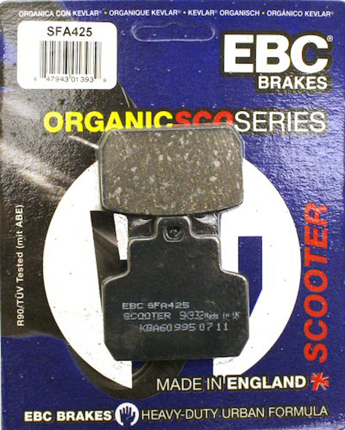 Ebc Fren Balatası Sfa425 Pıaggıo Vespa X8 X9 Mp3 125 250 Beverly 500 263