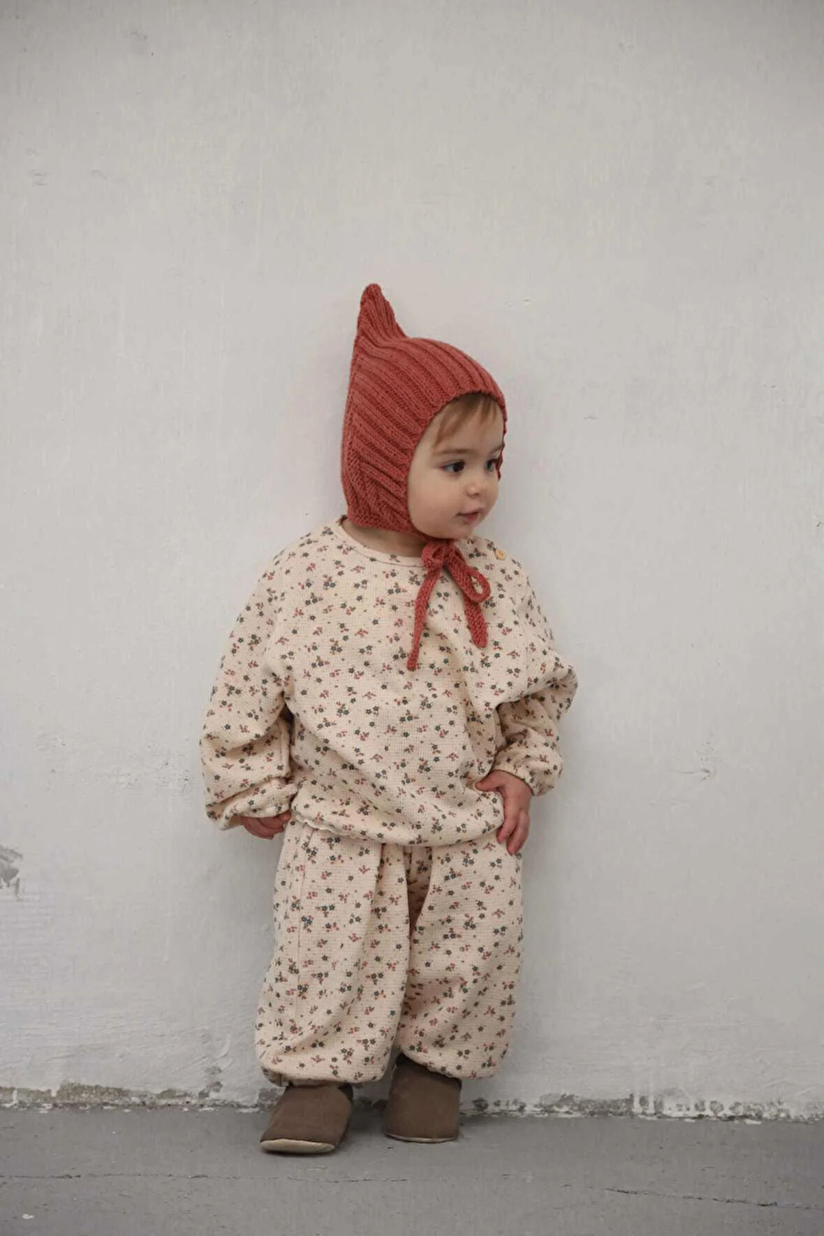 Renkli Çiçek Baskılı Dantelli Şalvar Takım