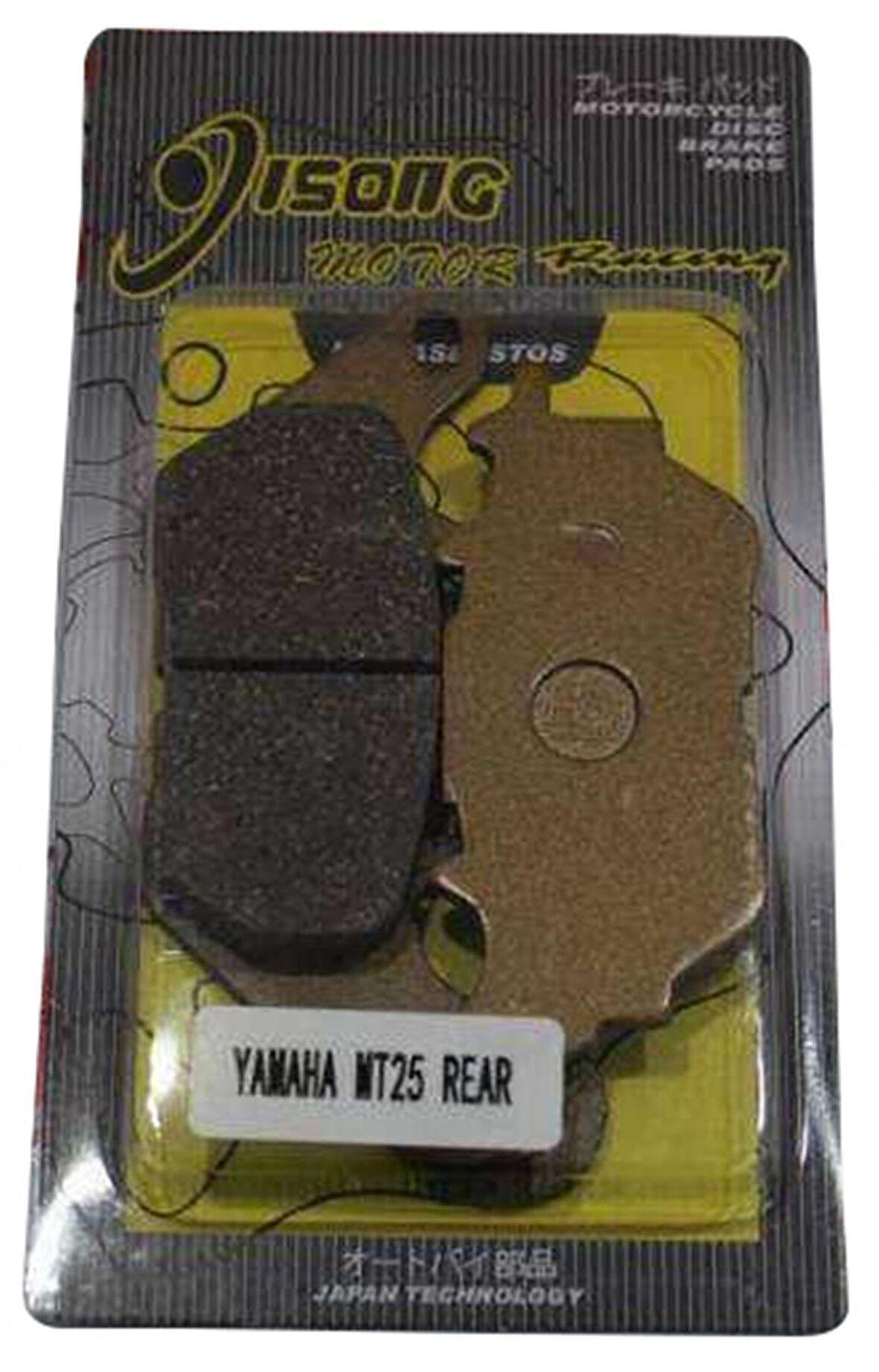 Motospartan Fren Balatası Arka Yamaha Mt-25 Yzf-r25 369 662 Msr
