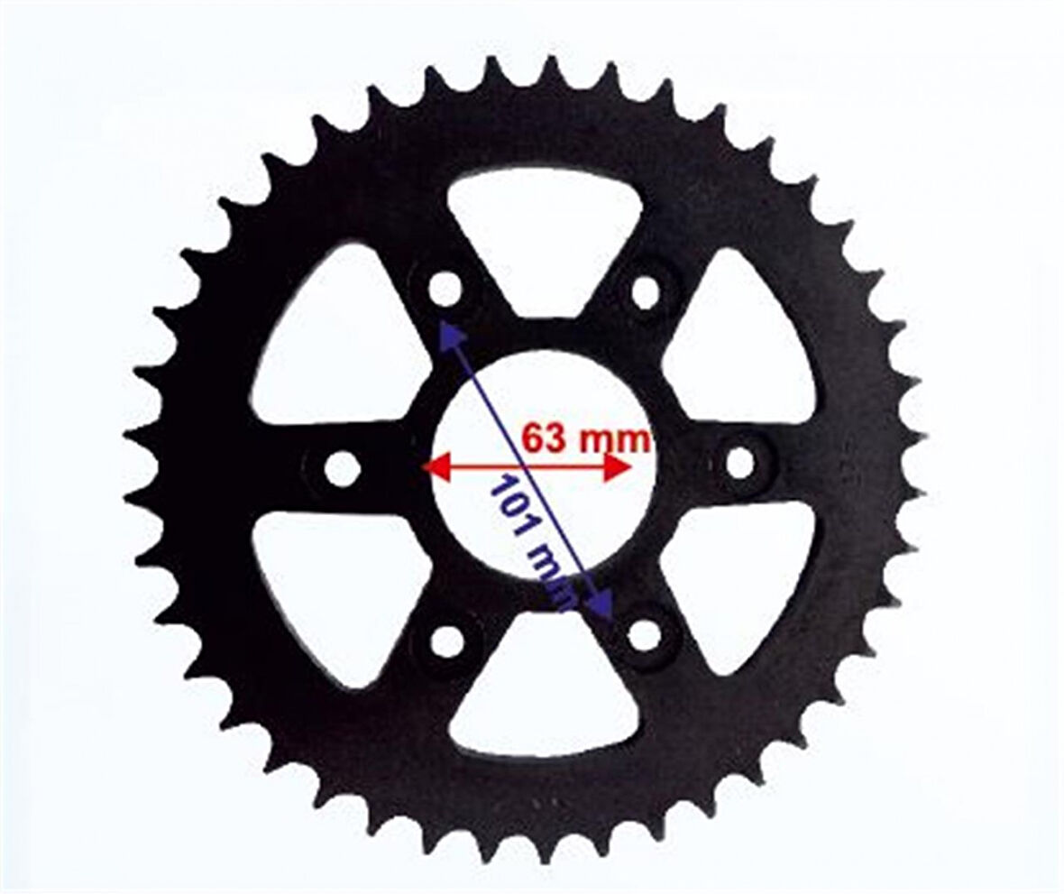 Motospartan Arka Dişli Bajaj Ktm 200 Duke Abs 2015 - 2019 Dominar 400 42t - 520 İç 63mm 6 Delikli In
