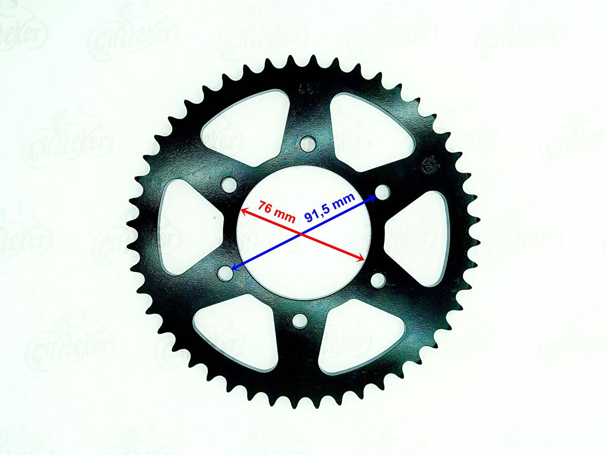 Motospartan Arka Dişli 48t İç 76mm 6 Delik Yamaha Mt-125 ( 2015-2017 ) Yzf-r125 ( 2008-2015 ) 428 Z