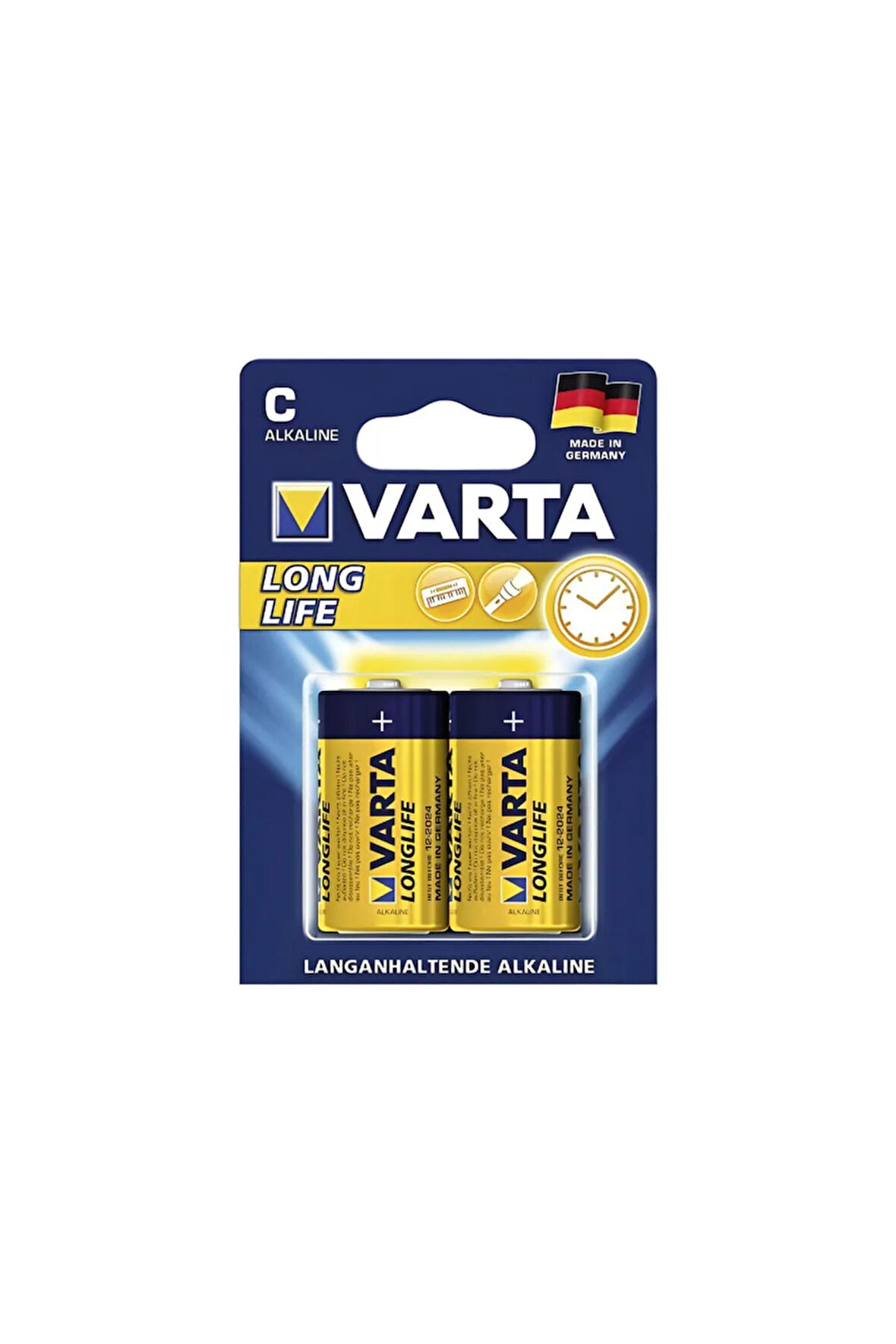 2C LONGLIFE ALKALİNE ORTA PİL