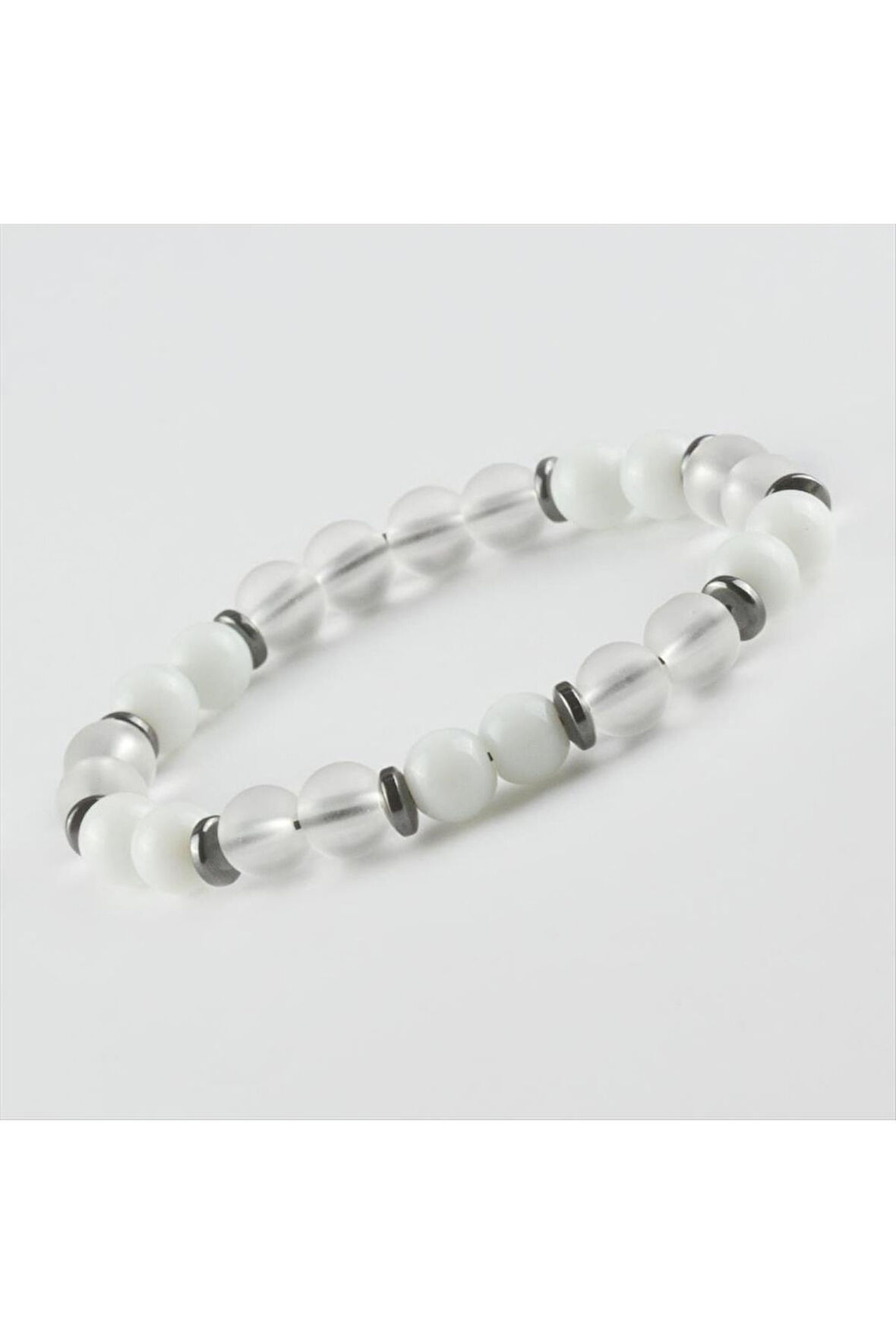 Sedef-Buzlu Kuars Doğaltaş Bileklik