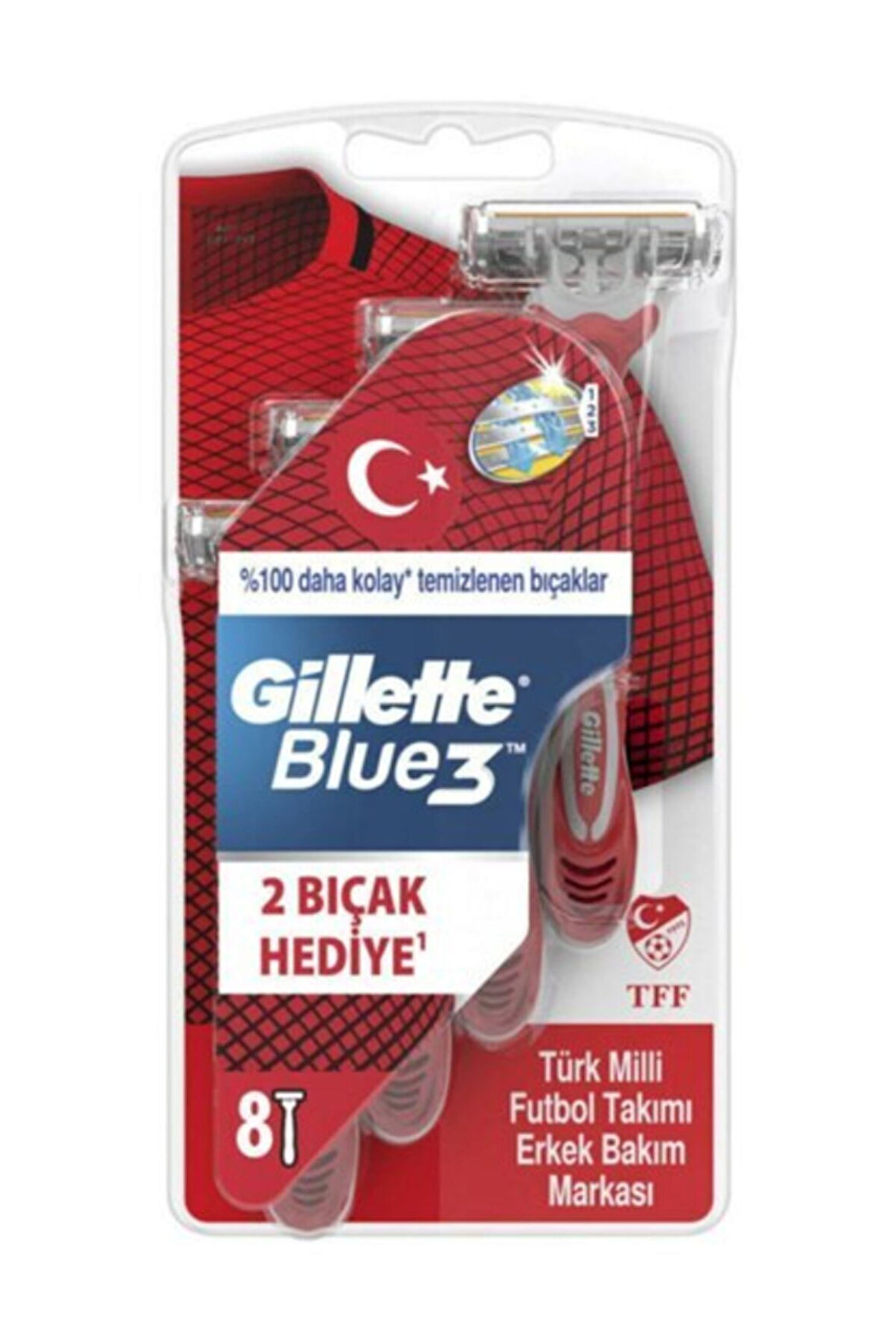 Blue3 Serisi Kullan At Tıraş Bıçağı 8'li