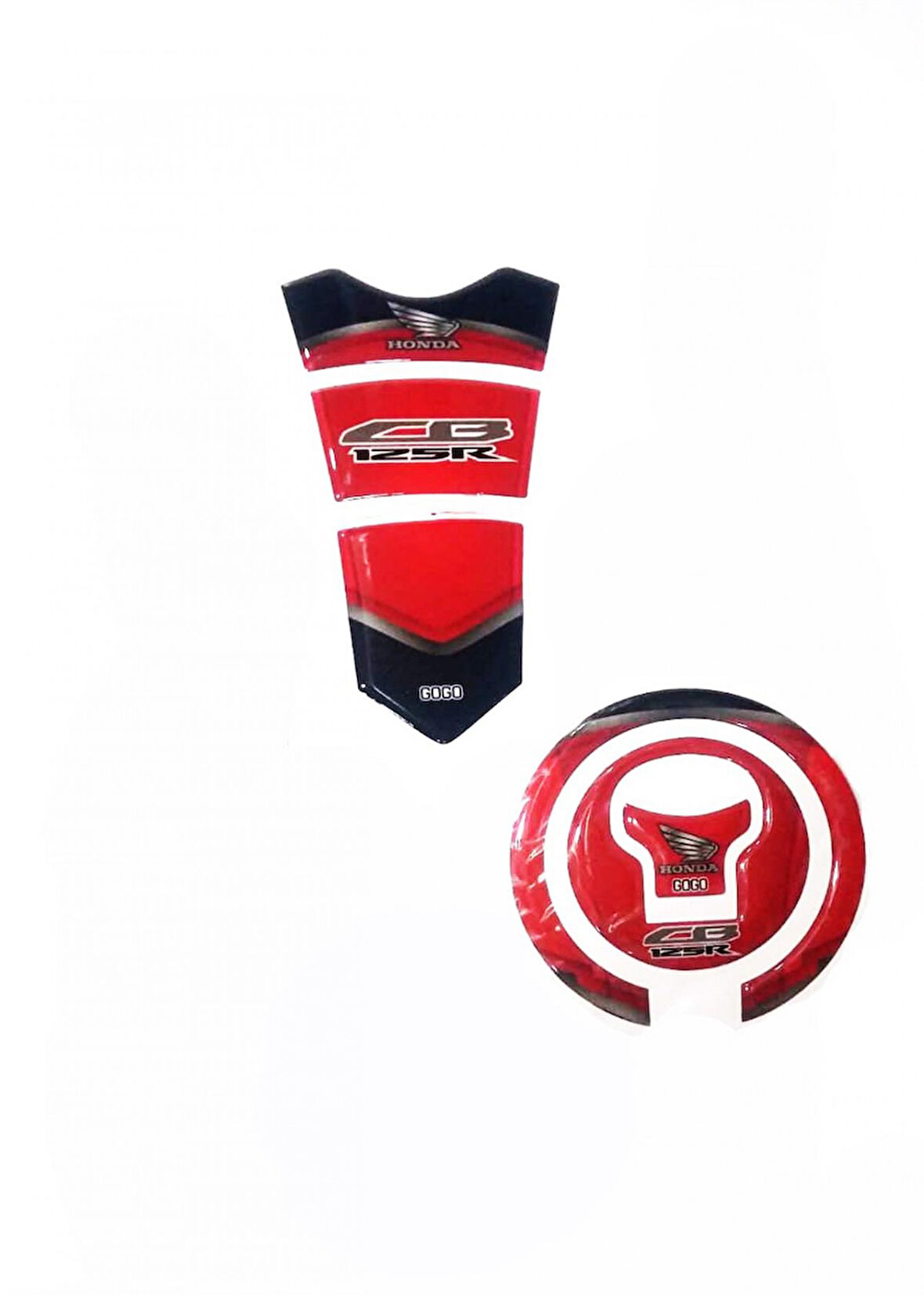 Motospartan Tank Pad + Depo Kapak Stikeri Pad Honda Cb125r Ms-002