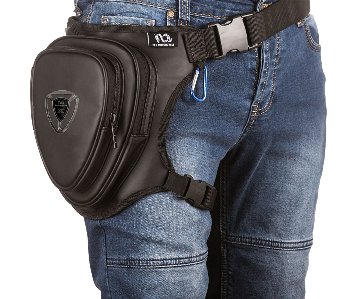 Tex 45 Chopper Bacak Çantası Suni Deri