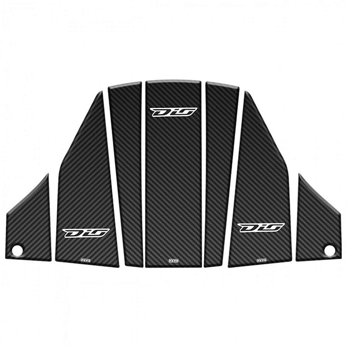 Gogo Tank Pad Seti 002 Siyah-karbon 7 Parça Honda Dıo 2021-2023