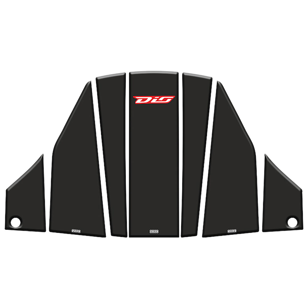Gogo Tank Pad Seti 004 7 Parça Siyah-kırmızı Honda Dıo 110