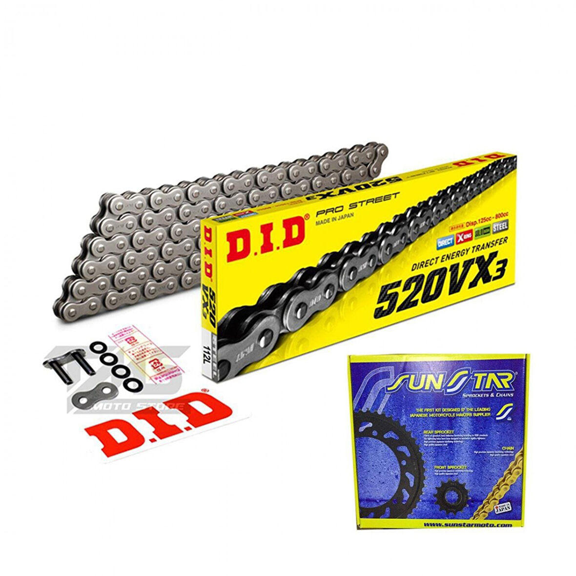 Dıd Sunstar Çelik Zincir Dişli Seti 520vx X-rıng Honda Nc700 S/x 12-13  16t 43t (jtf1373.16 - Jtr131