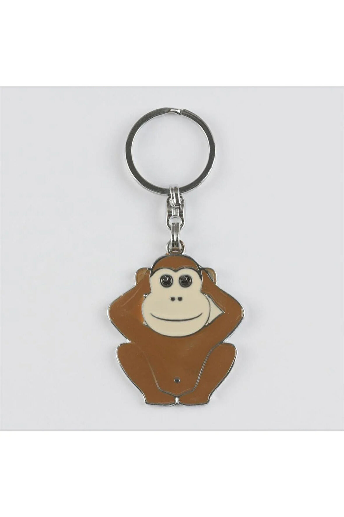 Maymun Figürlü Metal Anahtarlık