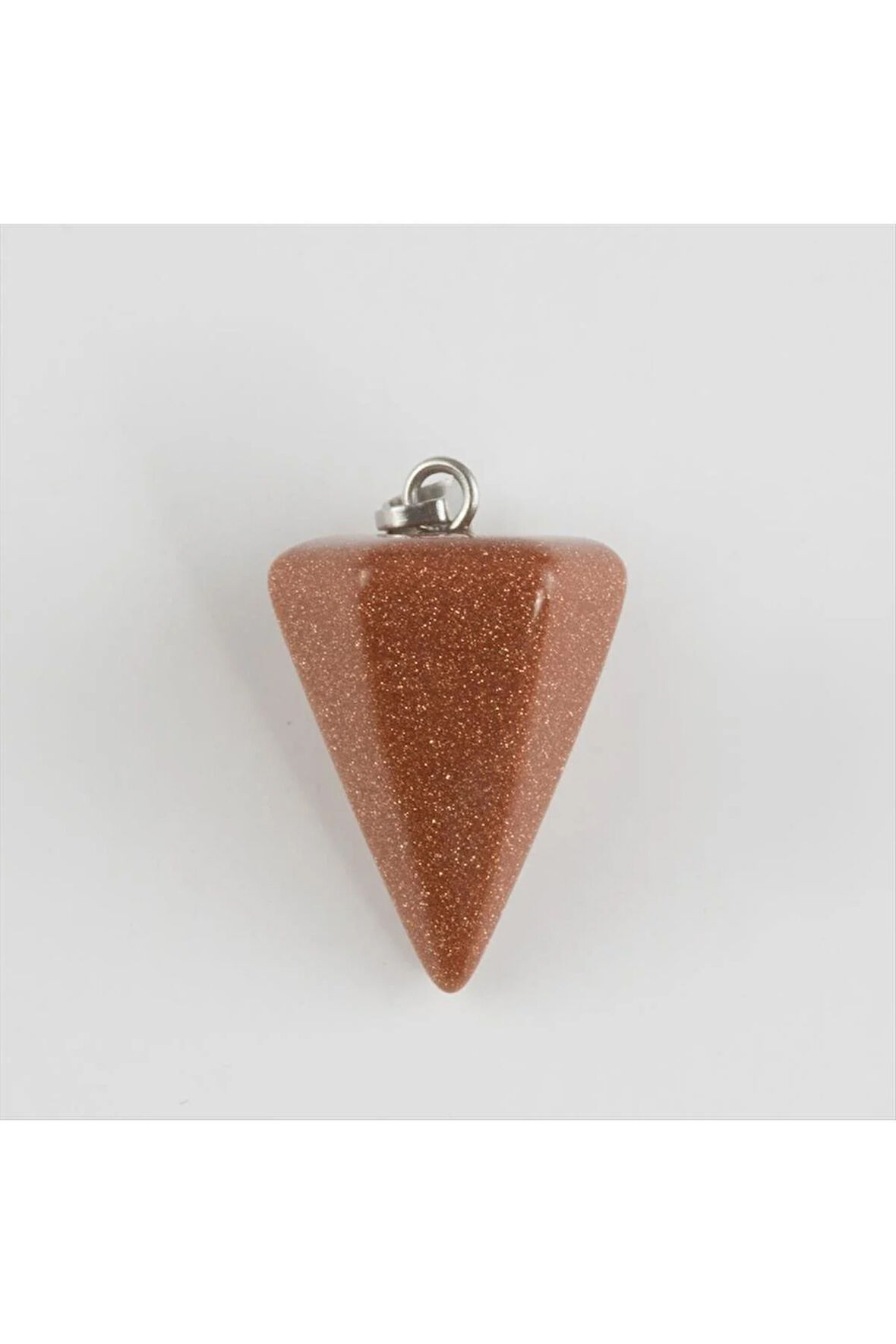 Kahve Yıldız Pandül Doğaltaş Kolye Ucu