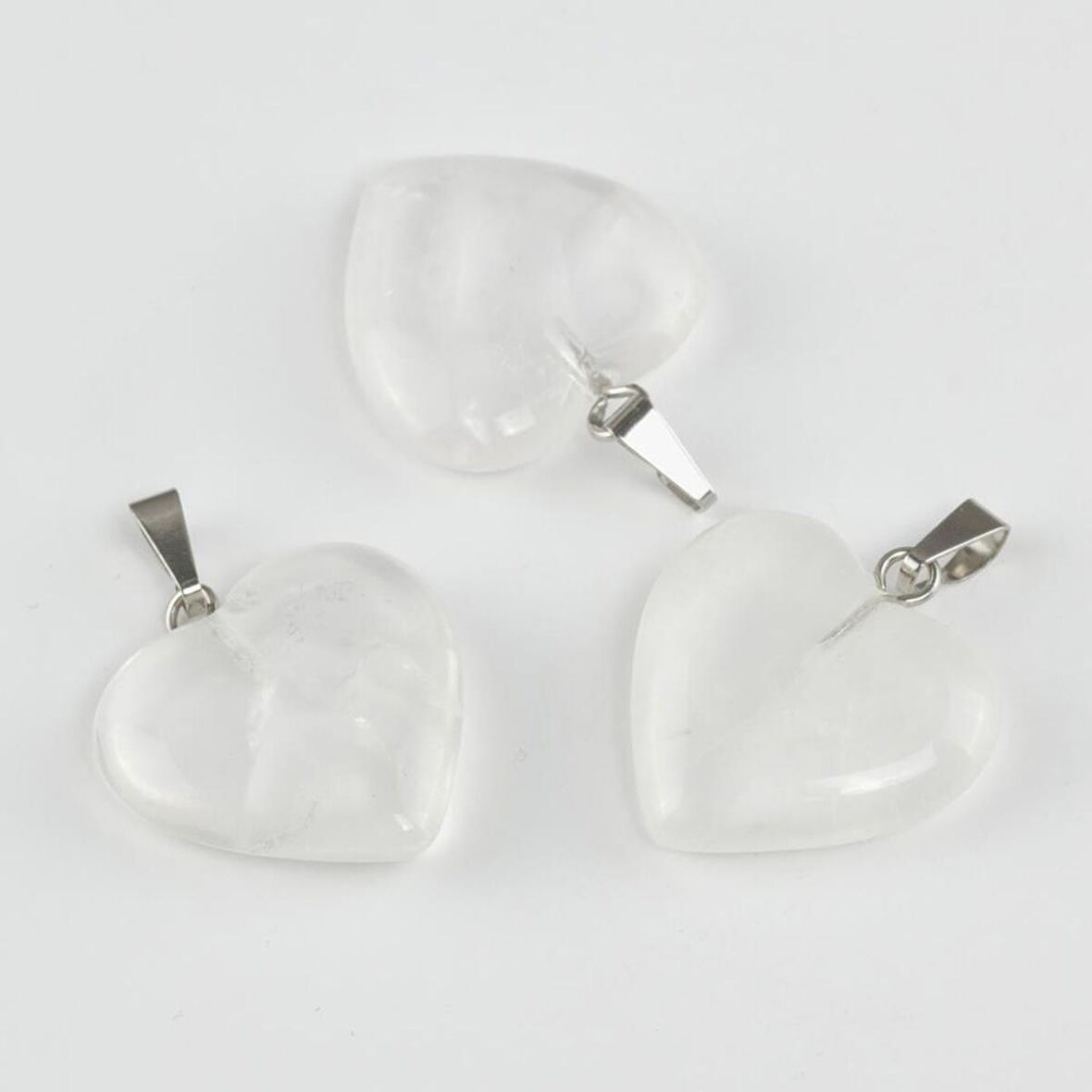 Kuvars Kalpli Doğaltaş Kolye Ucu