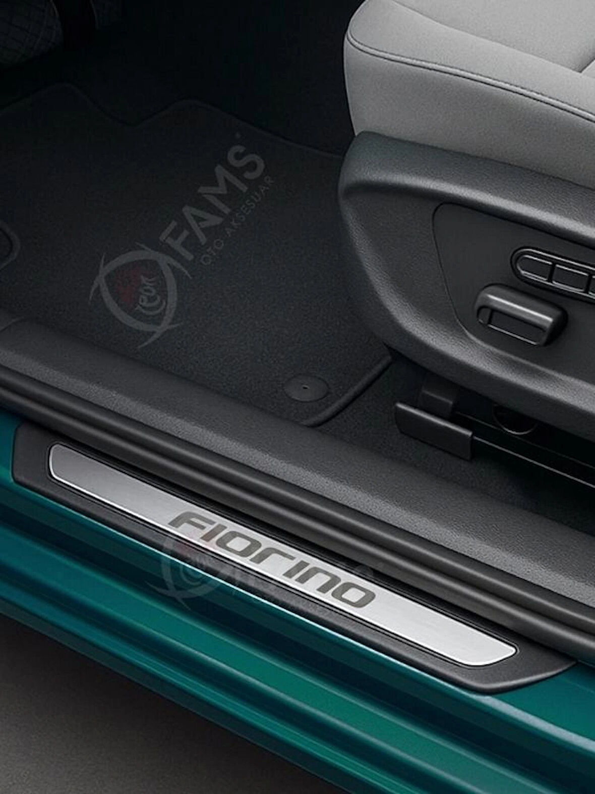 Fiat Fiorino Qubo Krom Kapı Eşiği 4 Parça Paslanmaz Çelik ABS Çerçeve