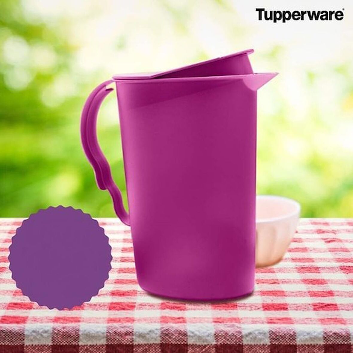 Tupperware Eco Tip Top Sürahi Mürdüm 2 lt