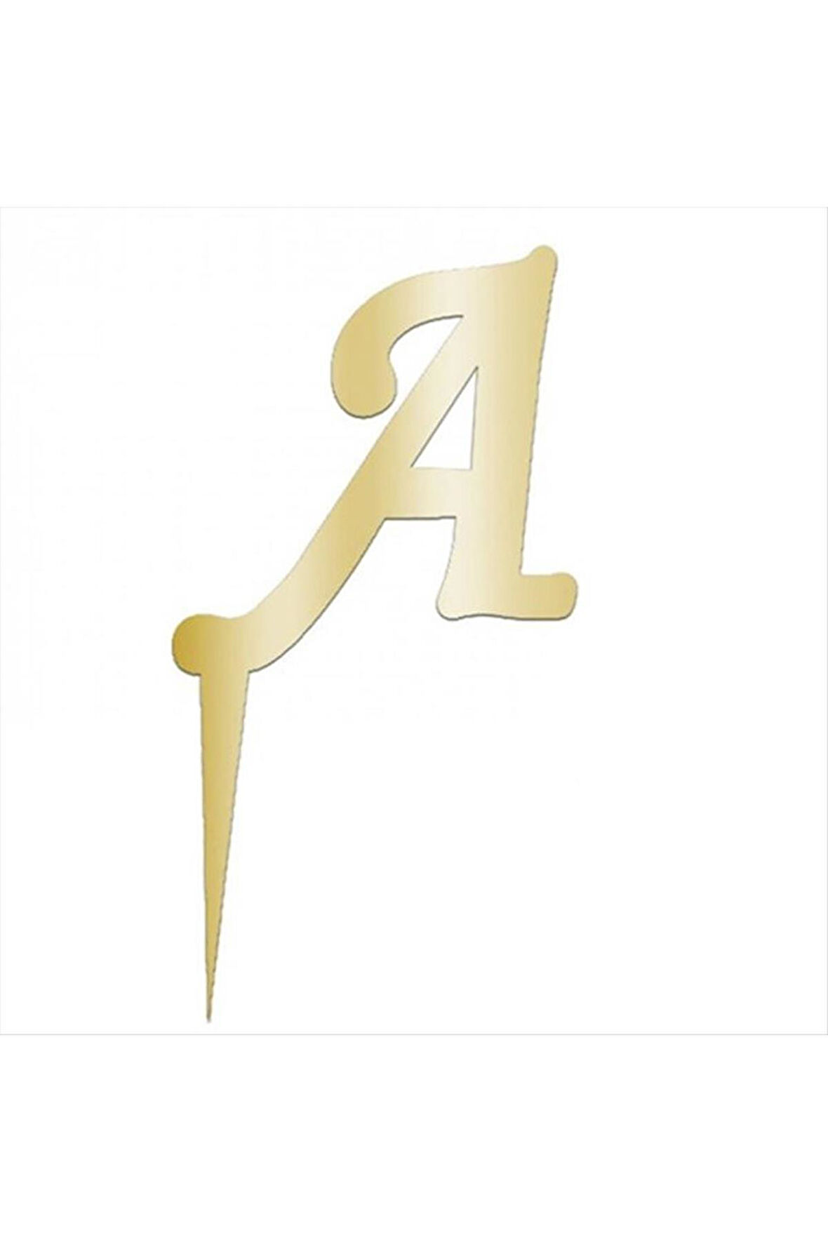 Sarı Renkli Harf Pasta ve Kek Pleksi