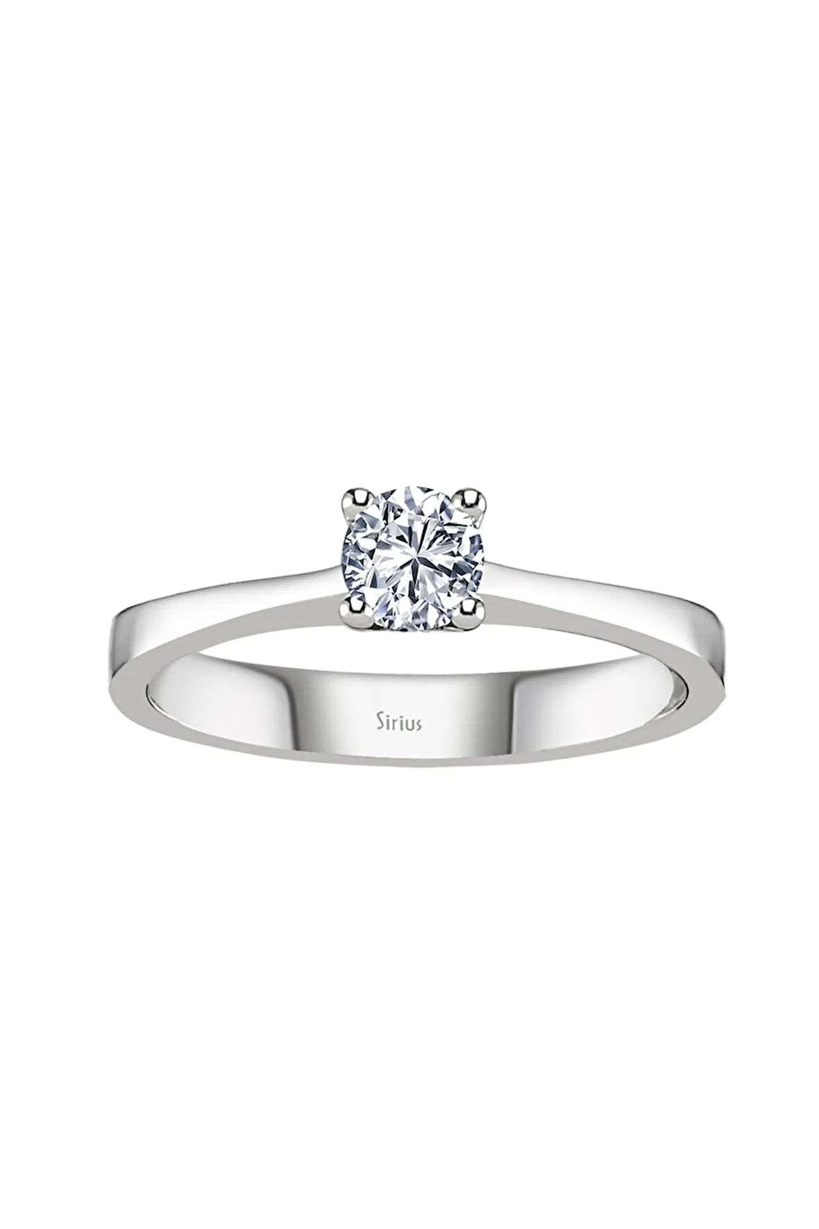 E Renk 0,30 Karat Pırlanta Tektaş Yüzük