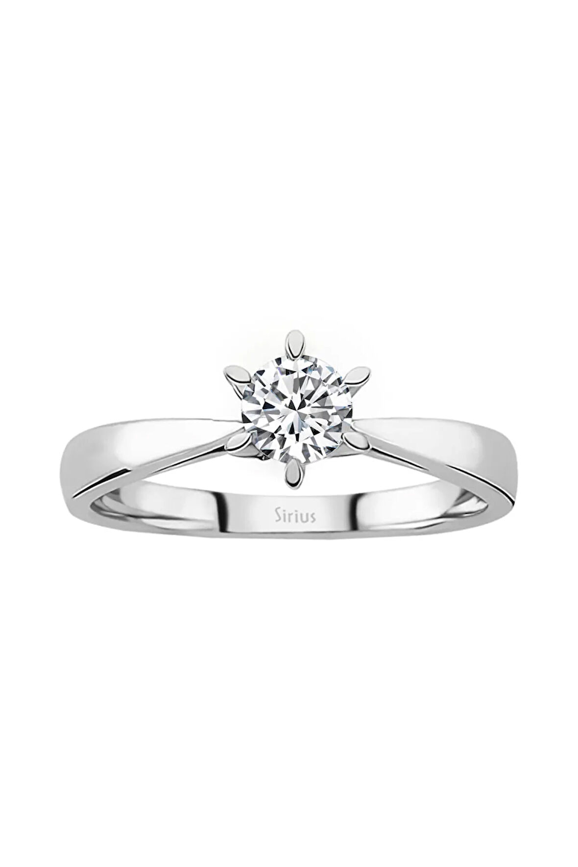 F Renk 0,40 Karat Pırlanta Tektaş Yüzük