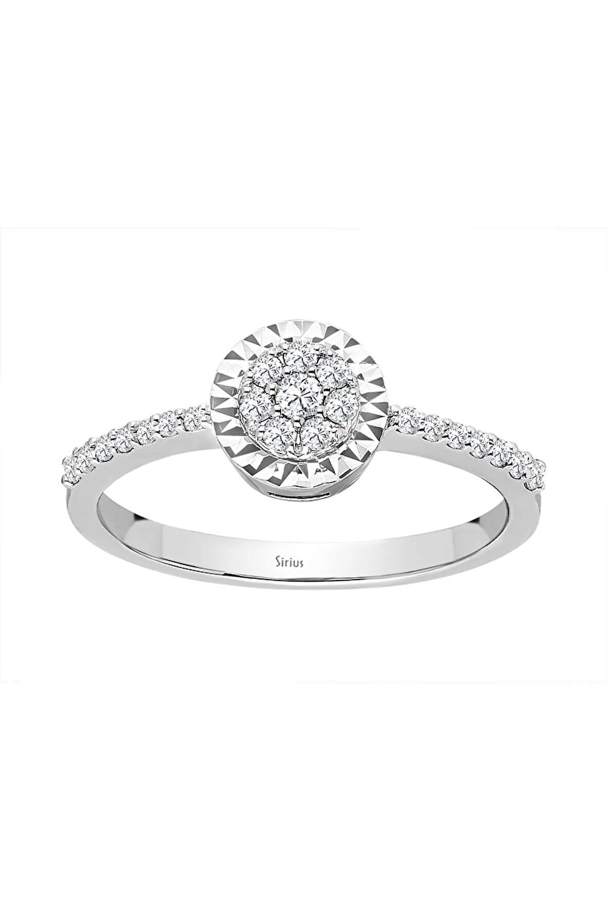 Toplam 0,23 Karat Pırlanta Koronet Tektaş Yüzük