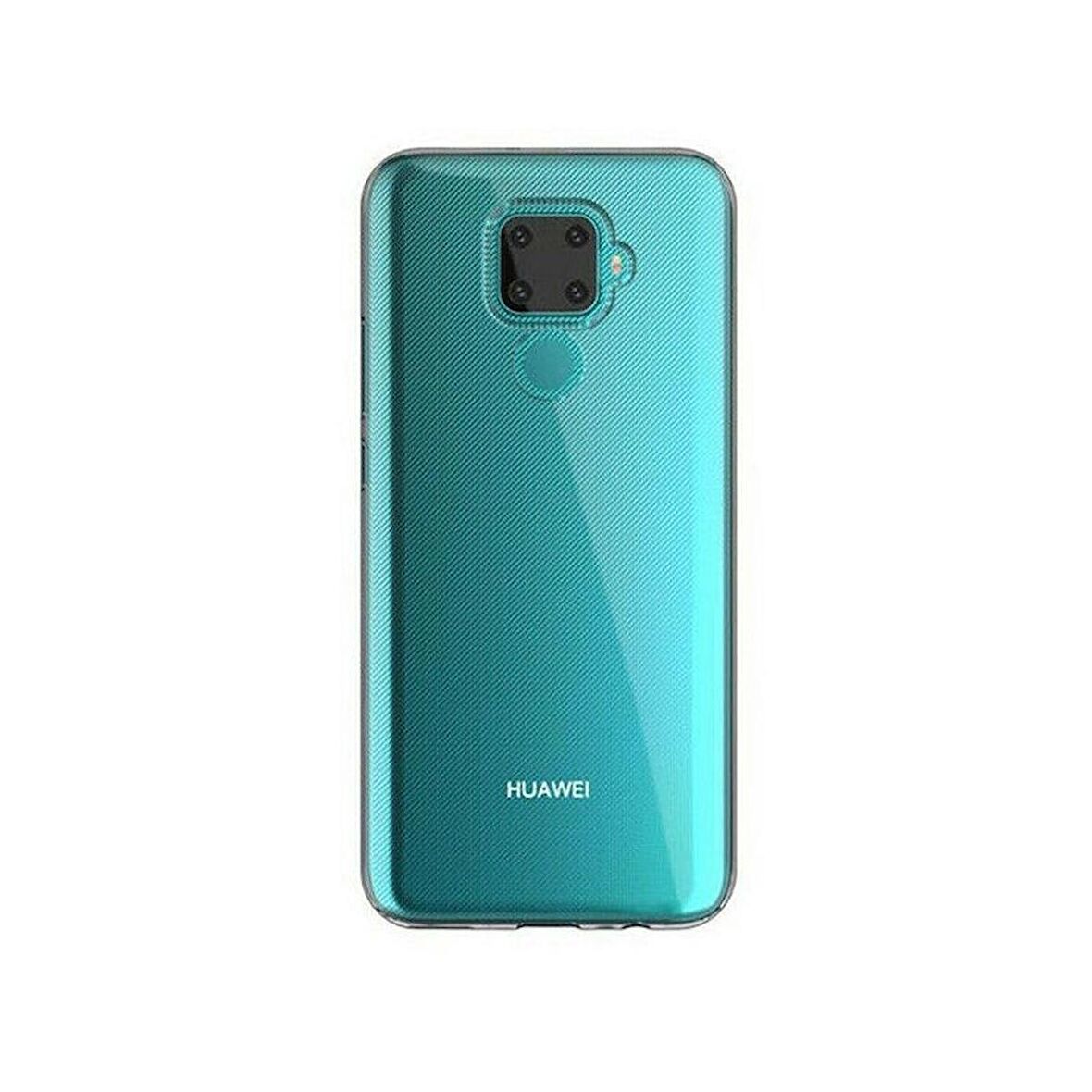Smcase Huawei Mate 30 Lite Kılıf Lüks Korumalı Silikon  Tam Kapatan Nano Ekran Koruyucu