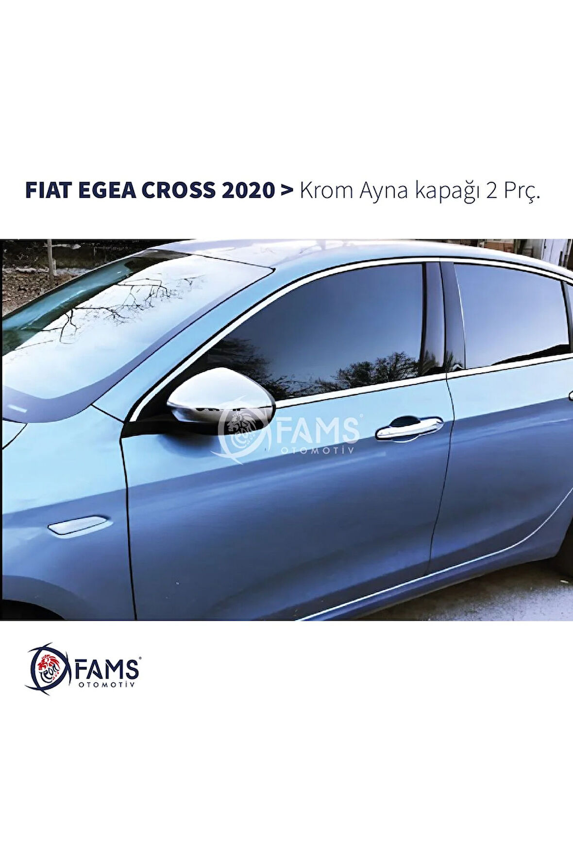 FIAT EGEA TIPO (CROSS) 2020 üzeri Ayna Kapağı 2 Parça. P. Çelik