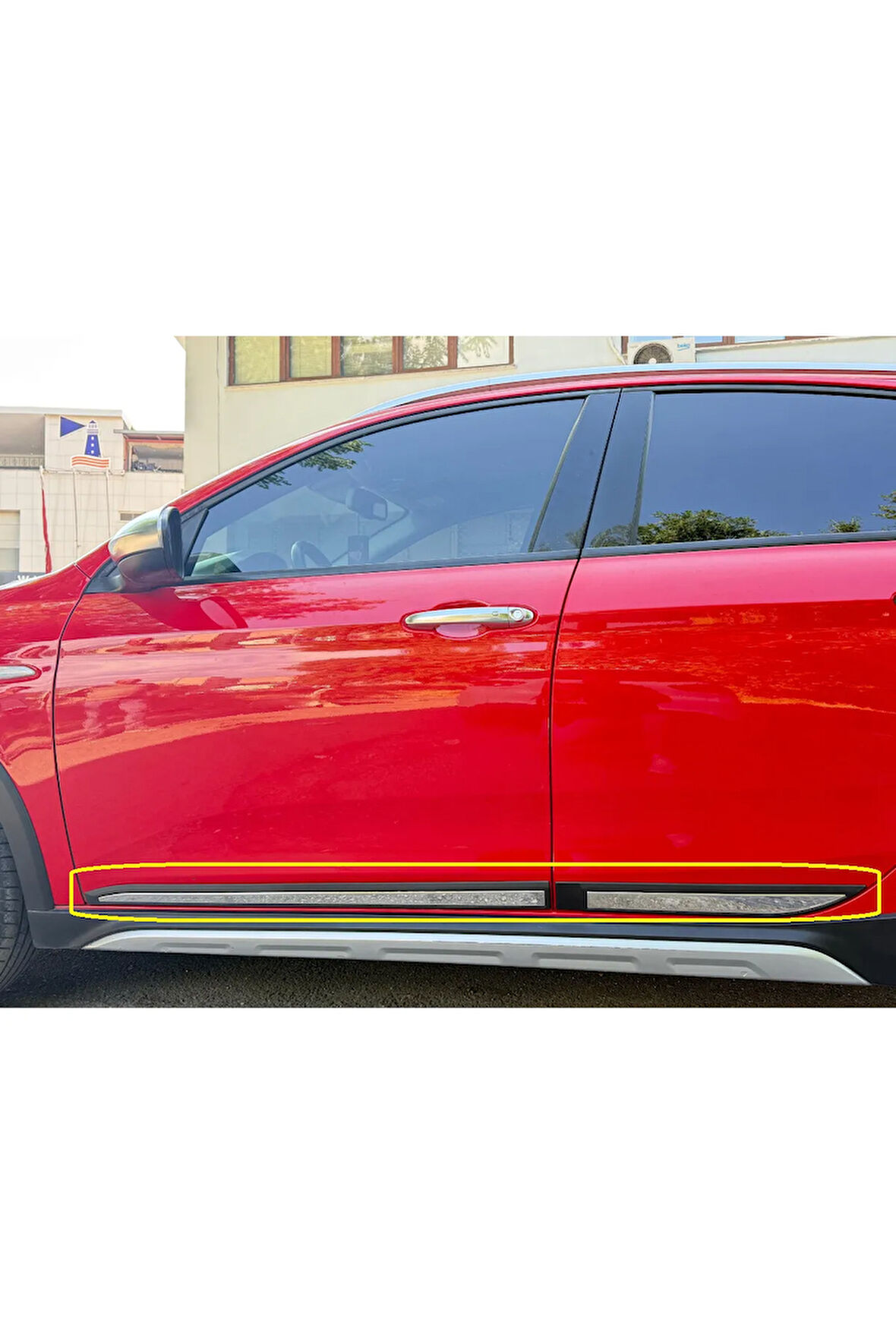 FIAT EGEA TIPO 2015> Yan Kapı Çıtası 4 kapı P.Çelik+ABS (SEDAN-SW-HB-CROSS)