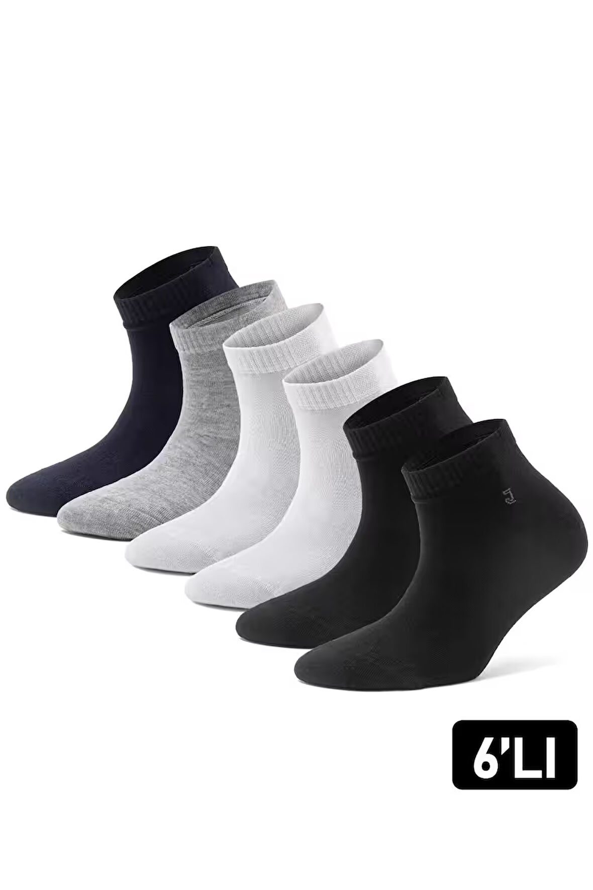 Just Inner Erkek Çorap 6'lı Patik (Bambu)