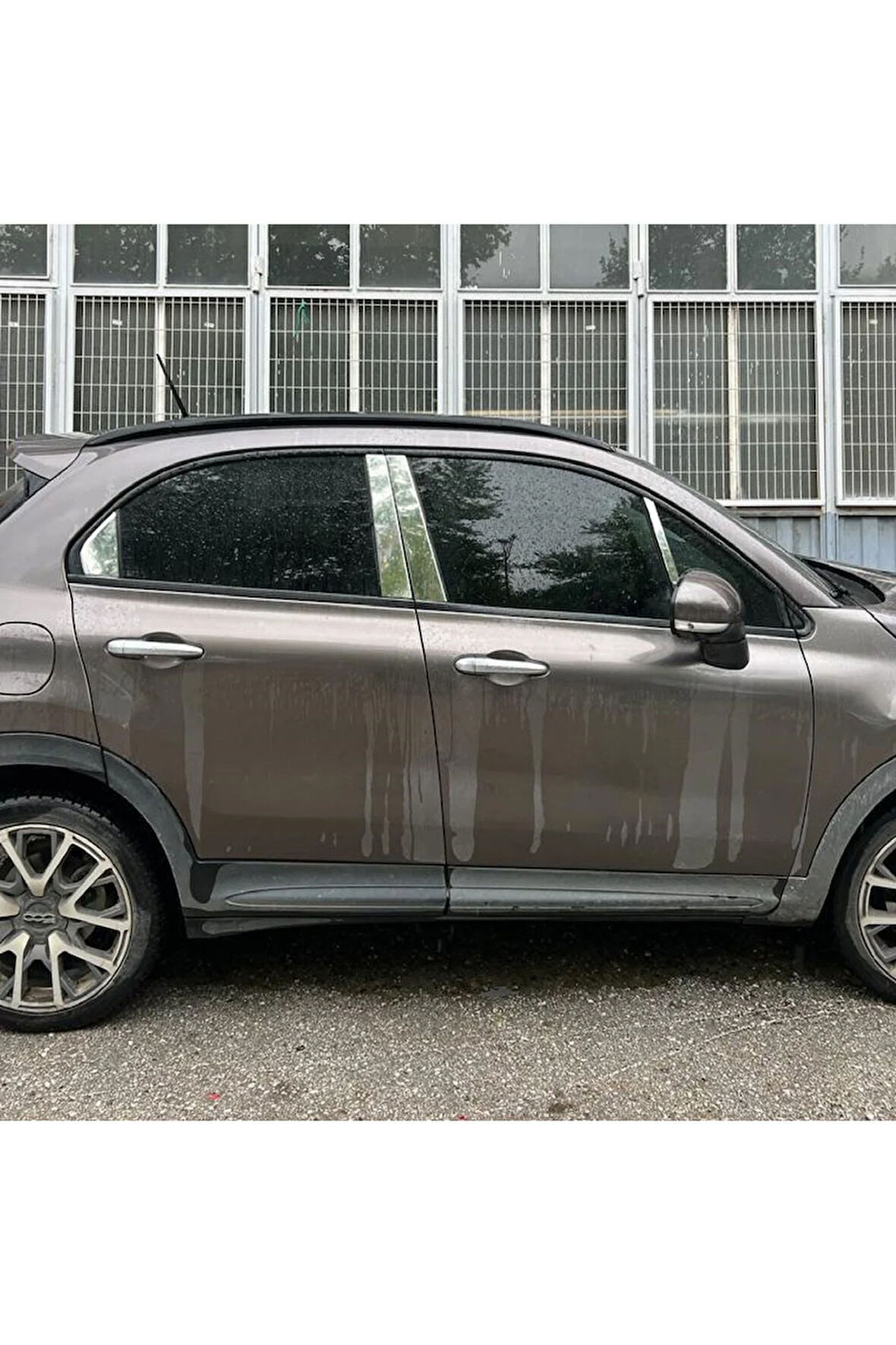 Fiat 500X Krom Kapı Direği Seti 8 Parça 2014> Paslanmaz Çelik
