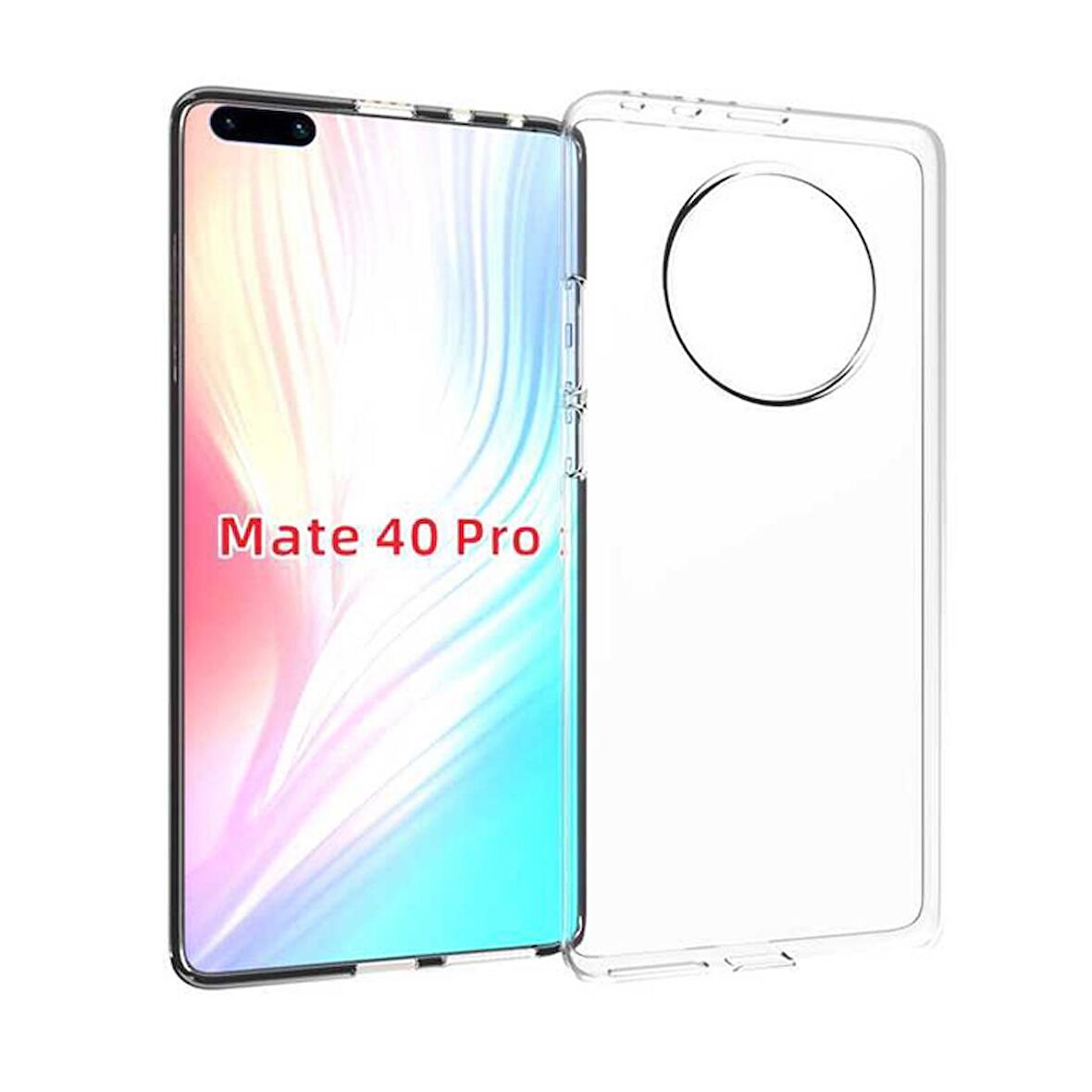 Gpack Huawei Mate 40 Pro Kılıf Süper Silikon Şeffaf Koruma