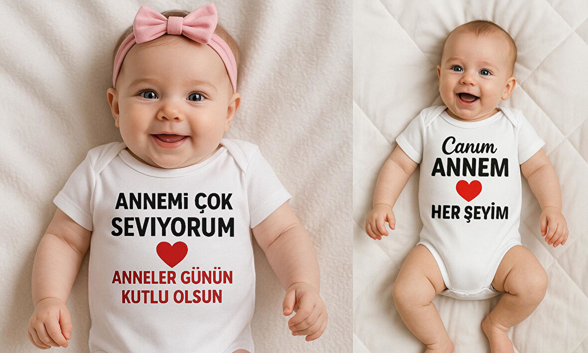 Organik %100 Pamuk Bebek Body Badi Zıbın ZBN528