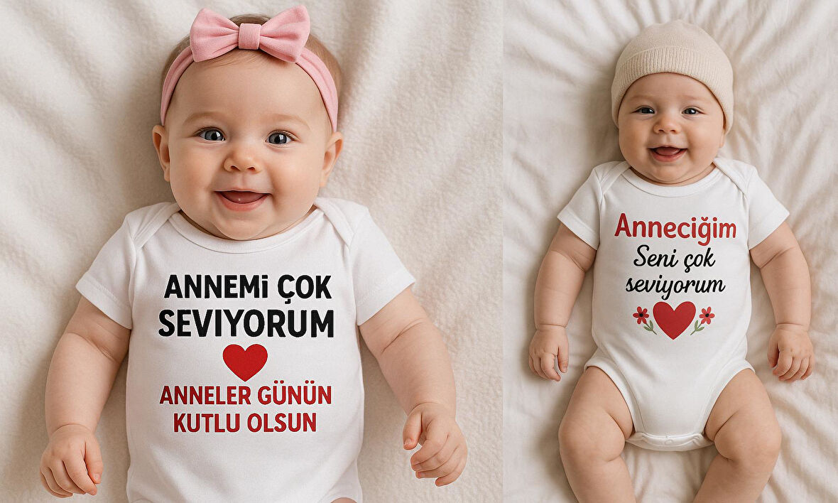 Organik %100 Pamuk Bebek Body Badi Zıbın ZBN527