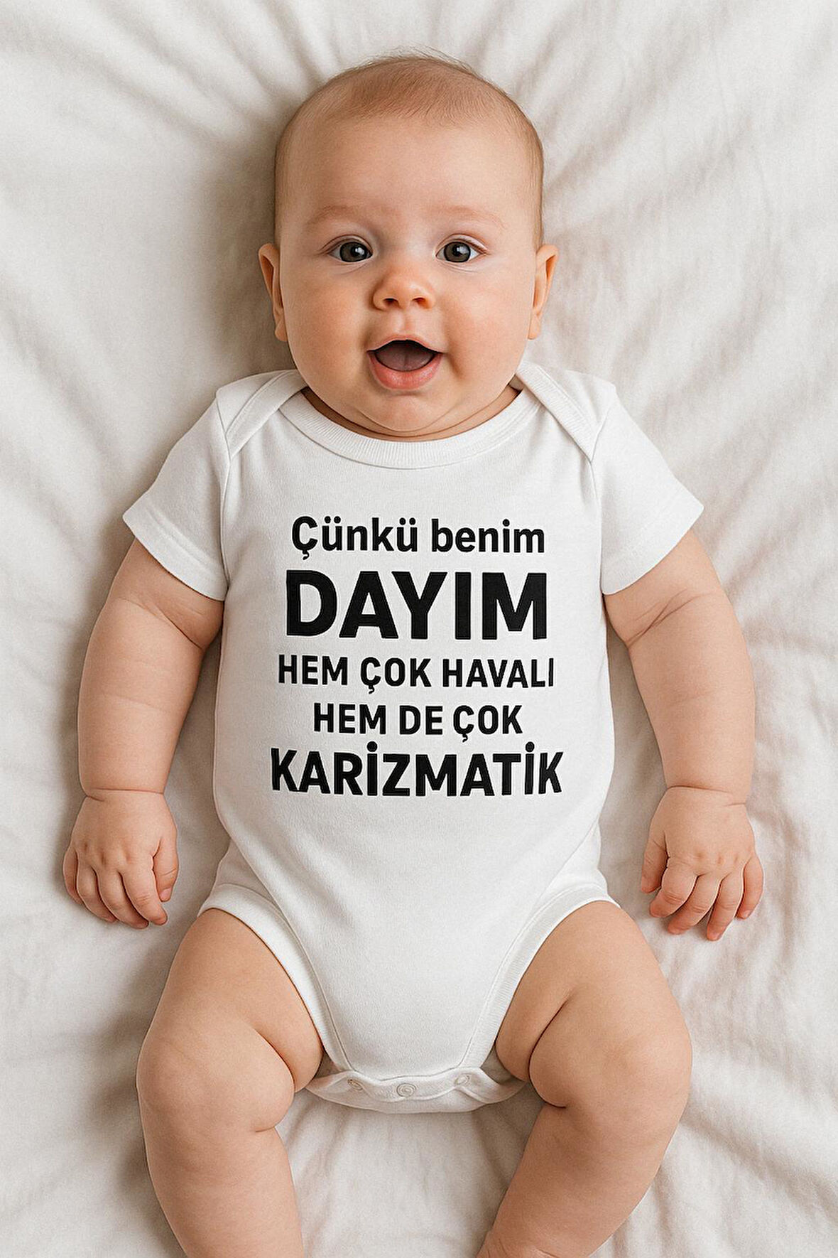 Organik %100 Pamuk Bebek Body Badi Zıbın ZBN500
