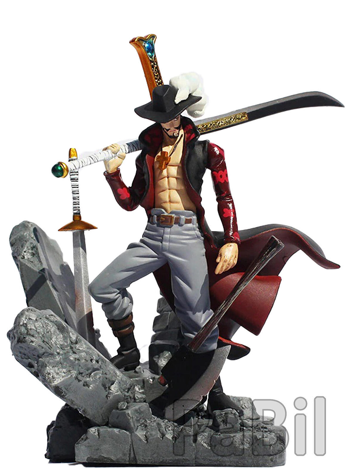 One Piece Anime Manga Aksiyon Figür 16 Cm X 20 Cm - Dracule Mihawk