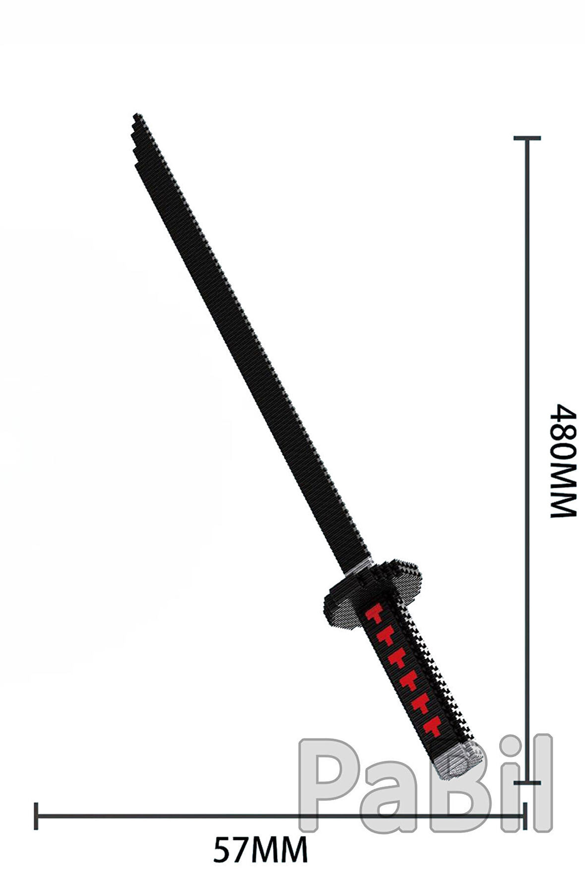 Kimetsu No Yaiba - Demon Slayer 394 Parça 480 Mm Figür Kılıç Katana - Tanjiro