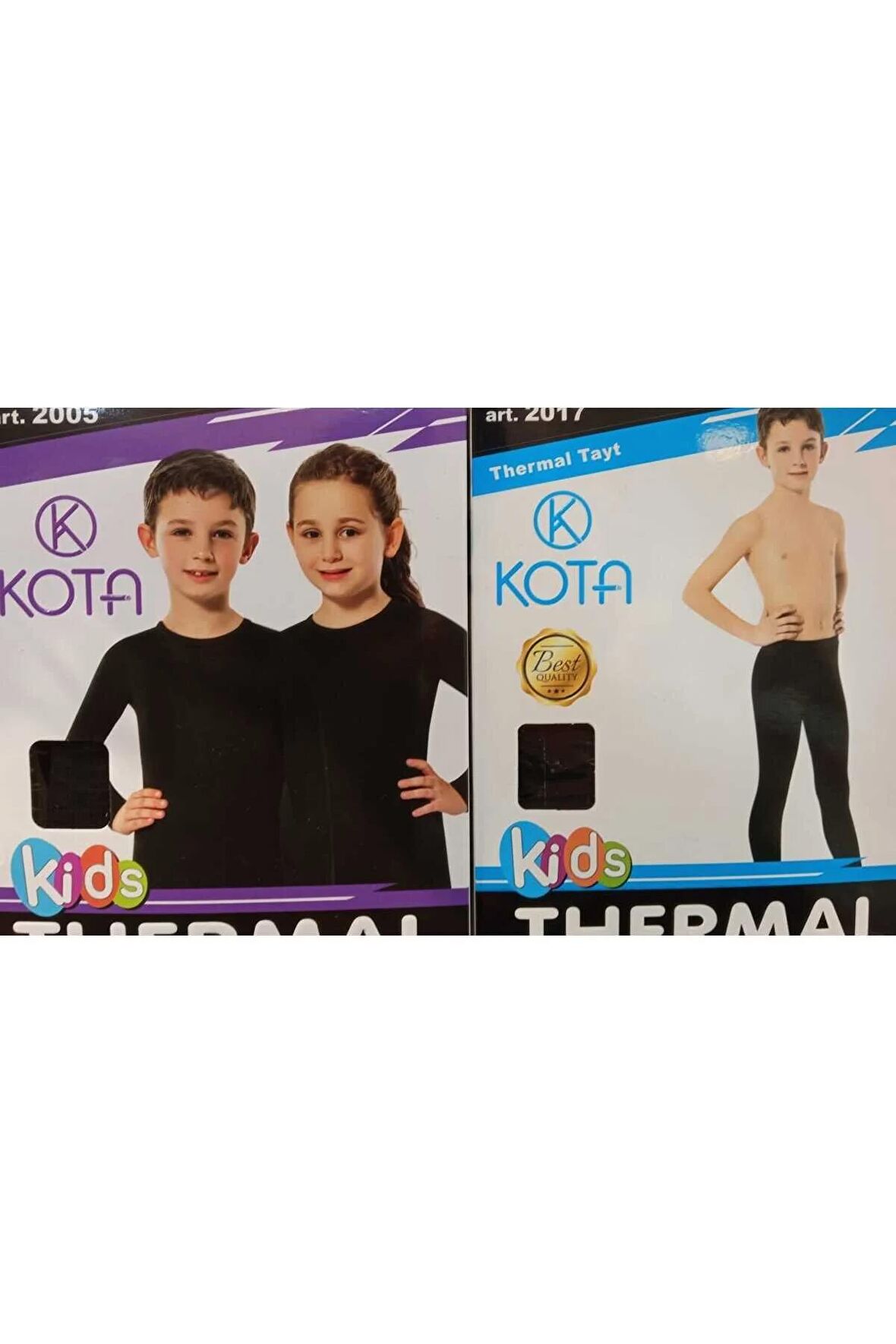 kota erkek çocuk termal takım (alt-üst-badi-don)
