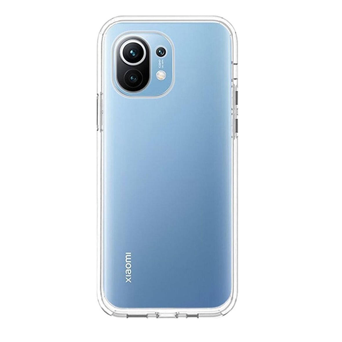 Gpack Xiaomi Mi 11 Kılıf Süper Silikon Şeffaf Koruma  Full Ekran Koruyucu